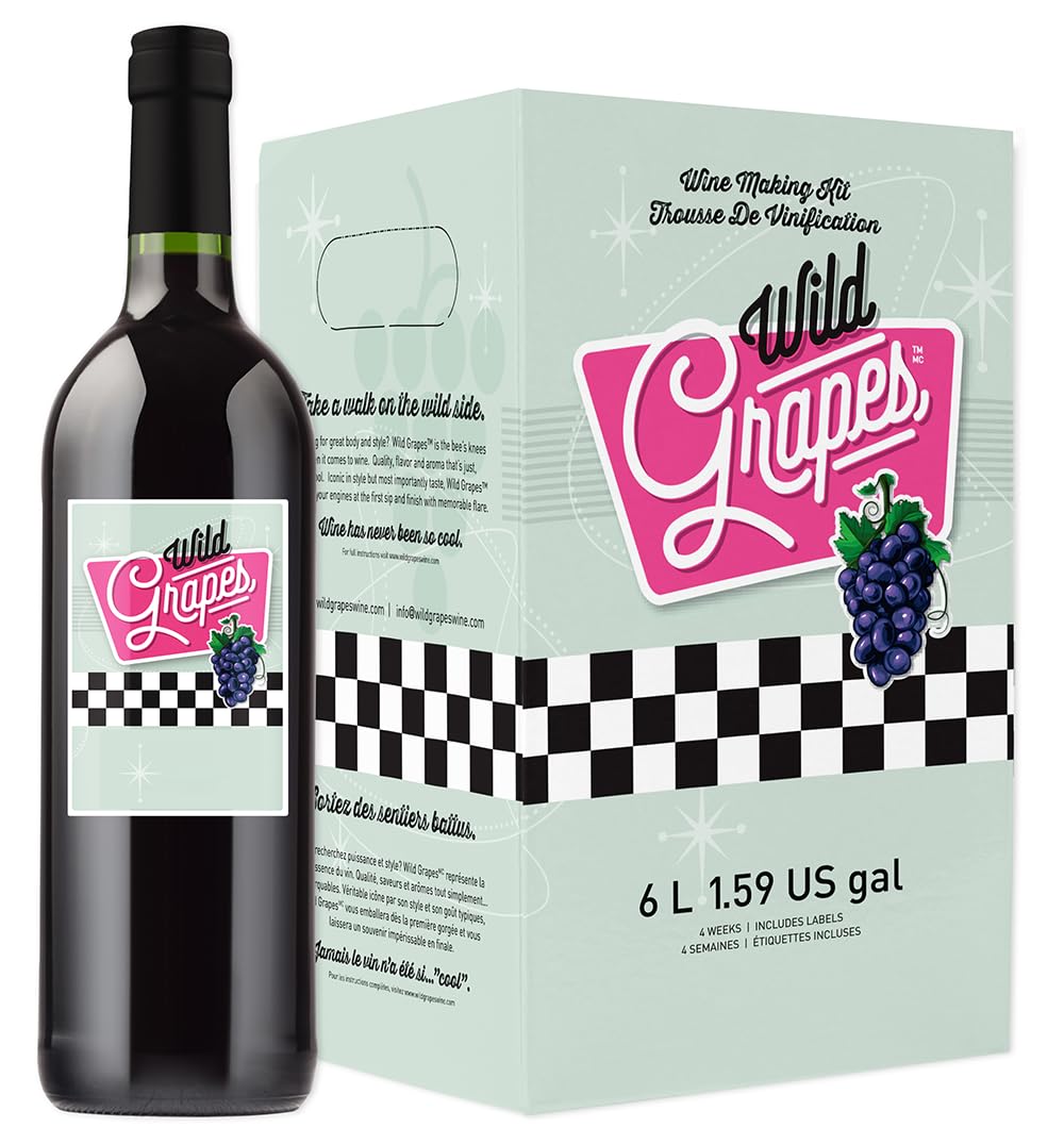 Premium DIY Wine Making Kit - Cabernet Sauvignon Style with All Supplies Included | Makes 6 Gallons (30 Bottles) of Homemade Wine | Perfect for Beginners, Gifts & Home Brewing Enthusiasts