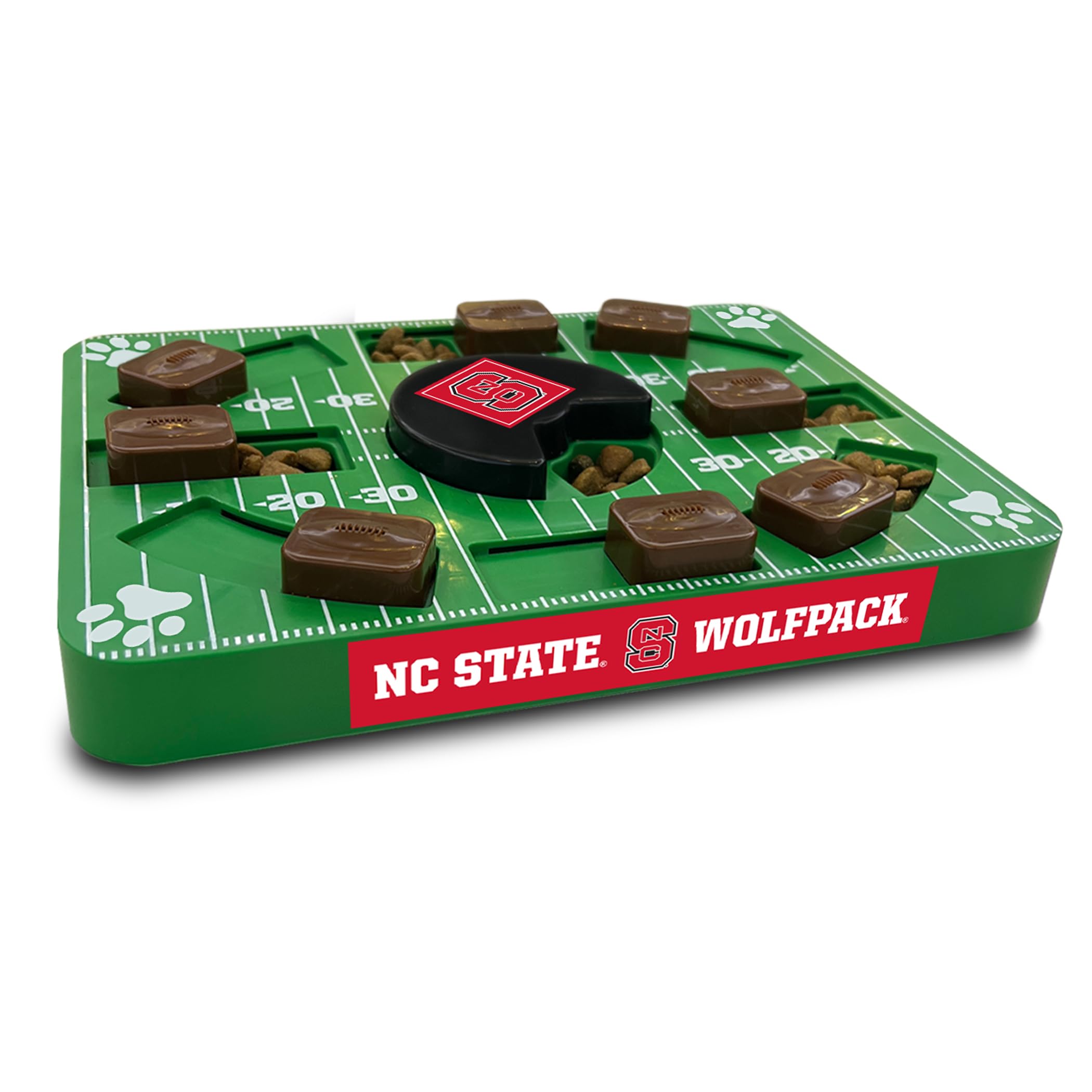 NCAA North Carolina State Wolfpack Interactive Puzzle Dog Toy - Slow Feeder & Treat Dispenser for Mental Stimulation - Perfect for Boredom Relief & Training (Great for Small, Medium & Large Dogs)