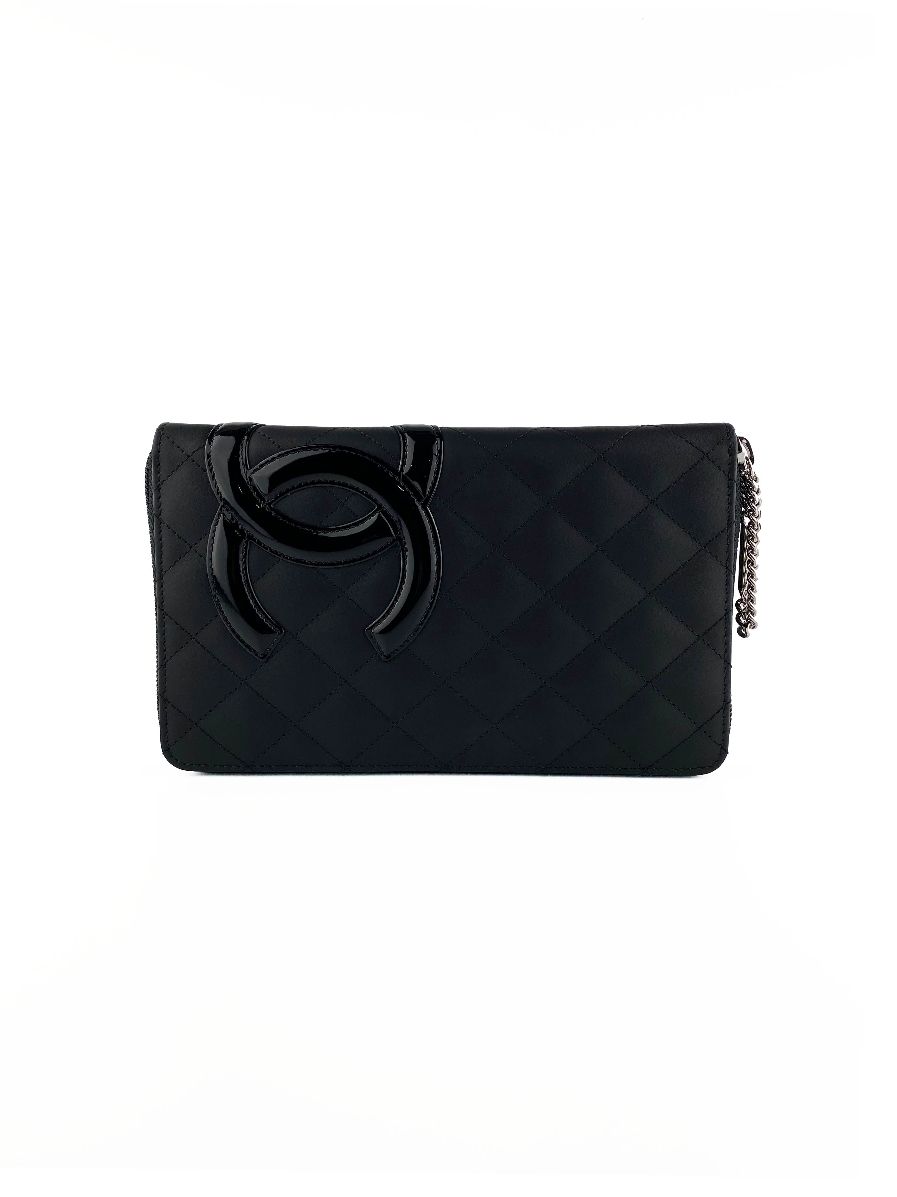 Chanel Black Cambon Bi-Fold Wallet for Women | Genuine Leather Luxury Wallet | Perfect for Everyday Use & Gift Giving