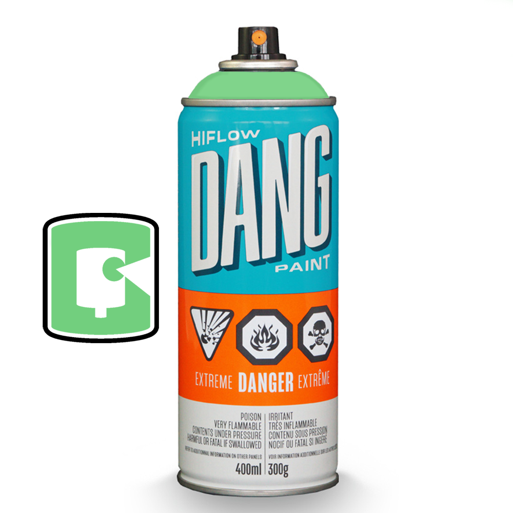 Premium 400ML Jade Green DANG HiFlow Spray Paint - Fast Drying, High Coverage for DIY, Automotive, Metal, Wood & Craft Projects