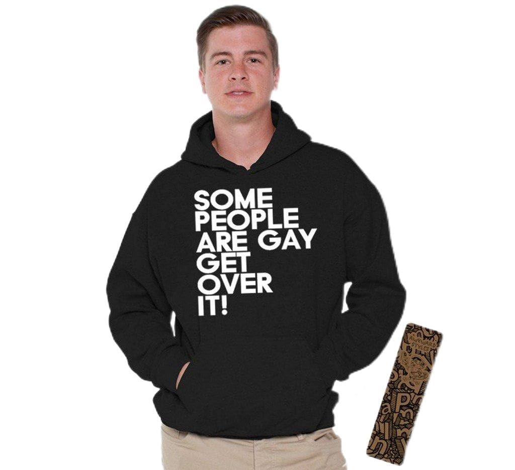 Awkwardstyles LGBTQ Pride Hoodie - White Unisex Hooded Sweatshirt with Free Bookmark - Perfect for Pride Events & Casual Wear