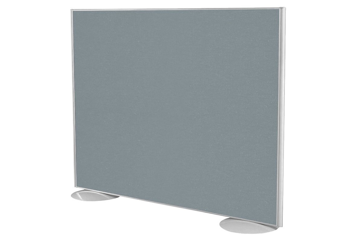 Freestanding Office Partition Screen - Fabric Panel with White Frame [1200H x 1200W] - Privacy Divider for Workspaces, Conference Rooms & Home Offices