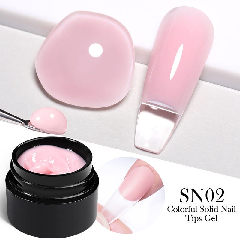 Born Pretty Solid Nail Tips Gel (SN02) - Professional Acrylic Nail Extensions for Salon & DIY Manicures at Home