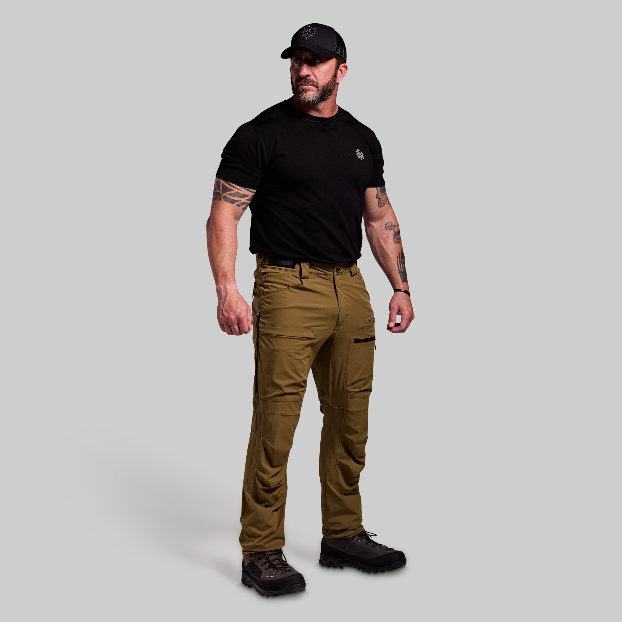 Men's Frontier Pant Light 2.0 - Quick-Dry Hiking Pants with UPF Protection & Stretch (Crocodile Color) - Perfect for Outdoor Adventures, Camping & Travel