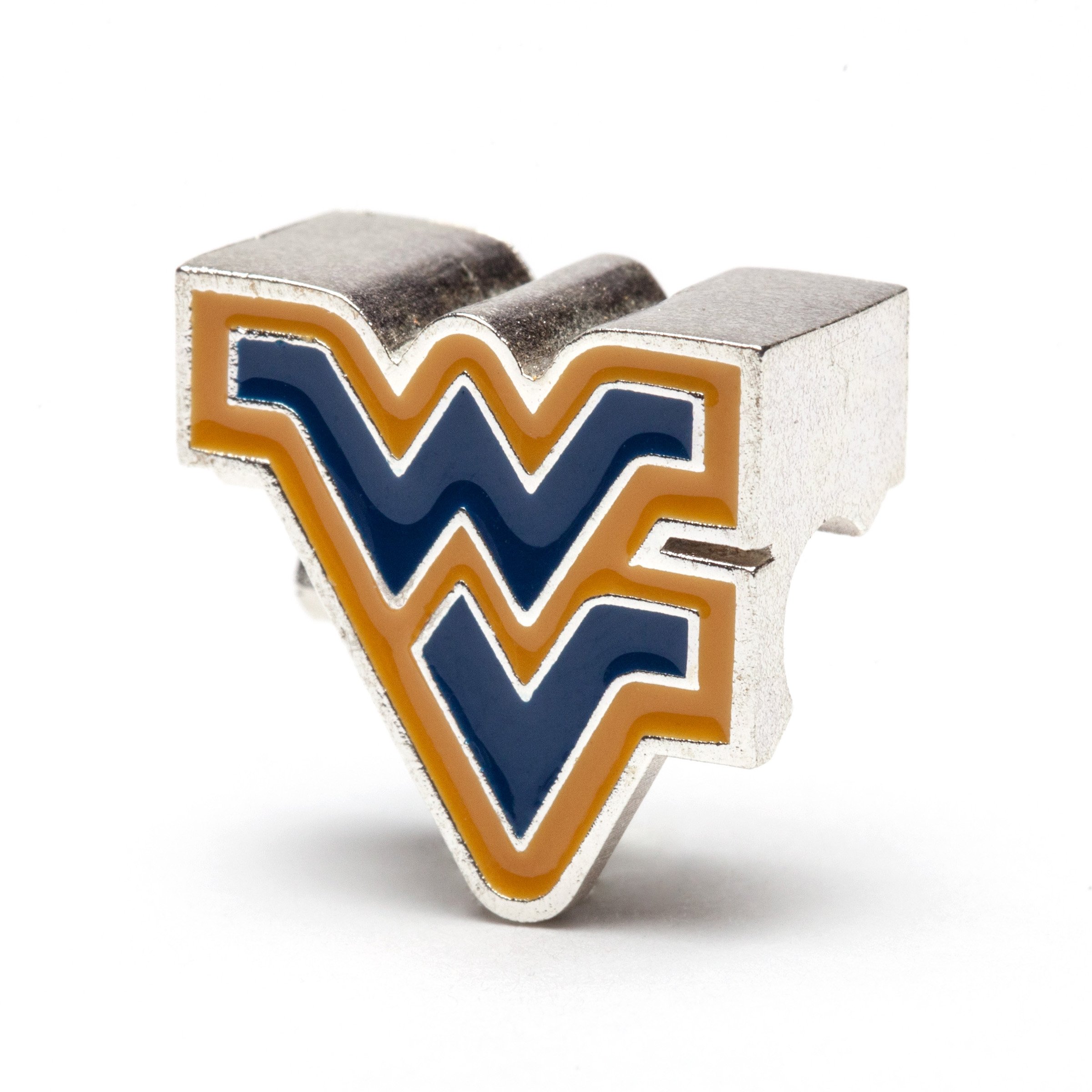 West Virginia Beads & Flying WV Charm Bracelet - Blue & Gold Stainless Steel Pendant - Hypoallergenic WVU Gifts for Women - Perfect for Game Day, Graduation & Alumni Pride