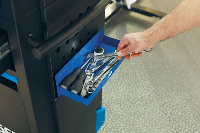 Laser 8657 4-Piece Magnetic Tool Holder Set with Tray - Strong Neodymium Magnets for Wrenches, Screwdrivers & DIY Tools - Perfect for Garage, Workshop & Tool Organization