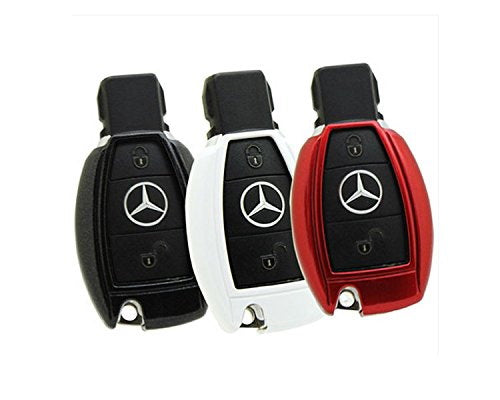Premium Glossy Red Replacement Key Fob Cover for Mercedes C/E/S/ML Class - Exact Fit Smart Remote Shell Case (Perfect for Key Protection & Style Upgrade)