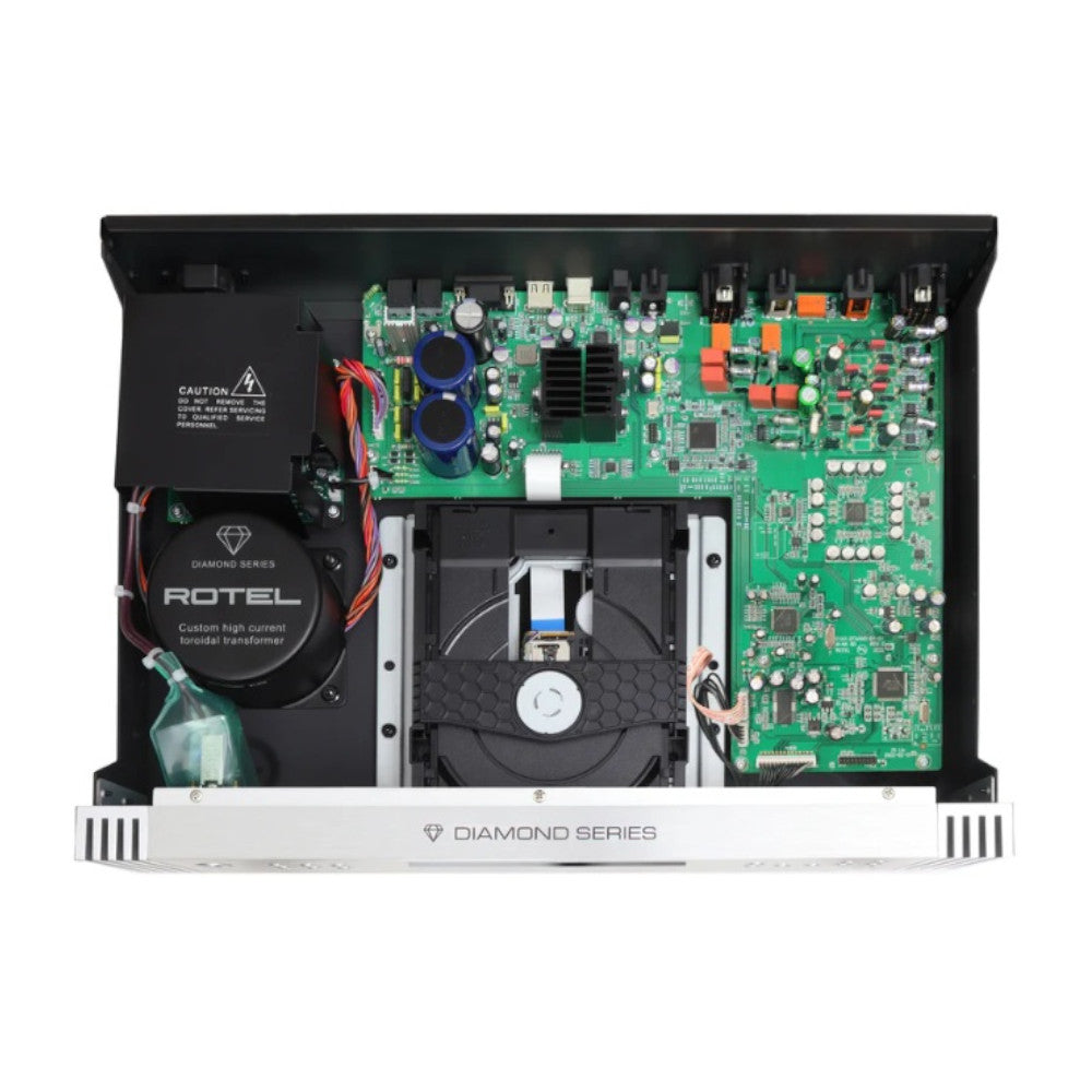 Rotel DT-6000 Diamond Series CD Player with High-Resolution DAC - Premium Audio Transport for Home Theater & Hi-Fi Systems - Perfect for Audiophiles & Music Enthusiasts