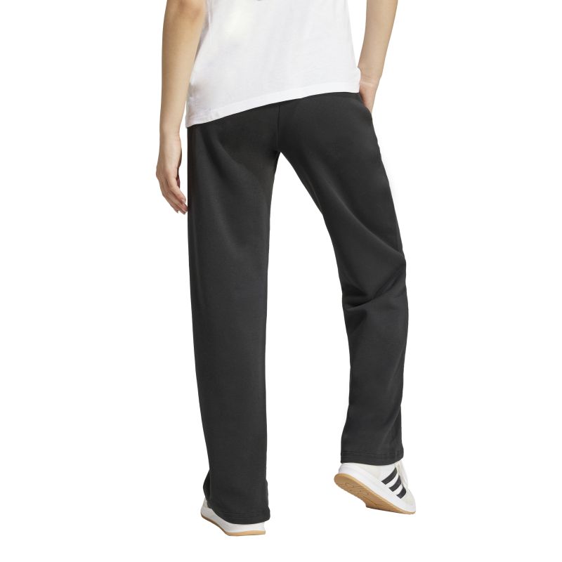 Adidas Women's Essentials Small Logo Open Hem Track Pants - Soft & Cozy Fleece Joggers for Lounge, Workout & Casual Wear