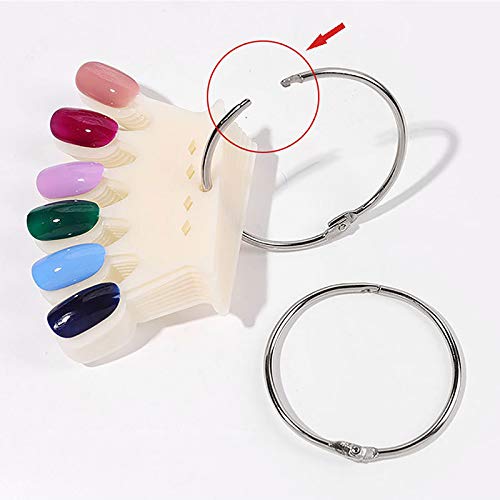 Boxoon 10 Sheets Nail Color Display Card - DIY Nail Art Display Board for Salon & Home Use - Perfect for Nail Polish Swatches, Nail Tech Practice, and Nail Art Showcase