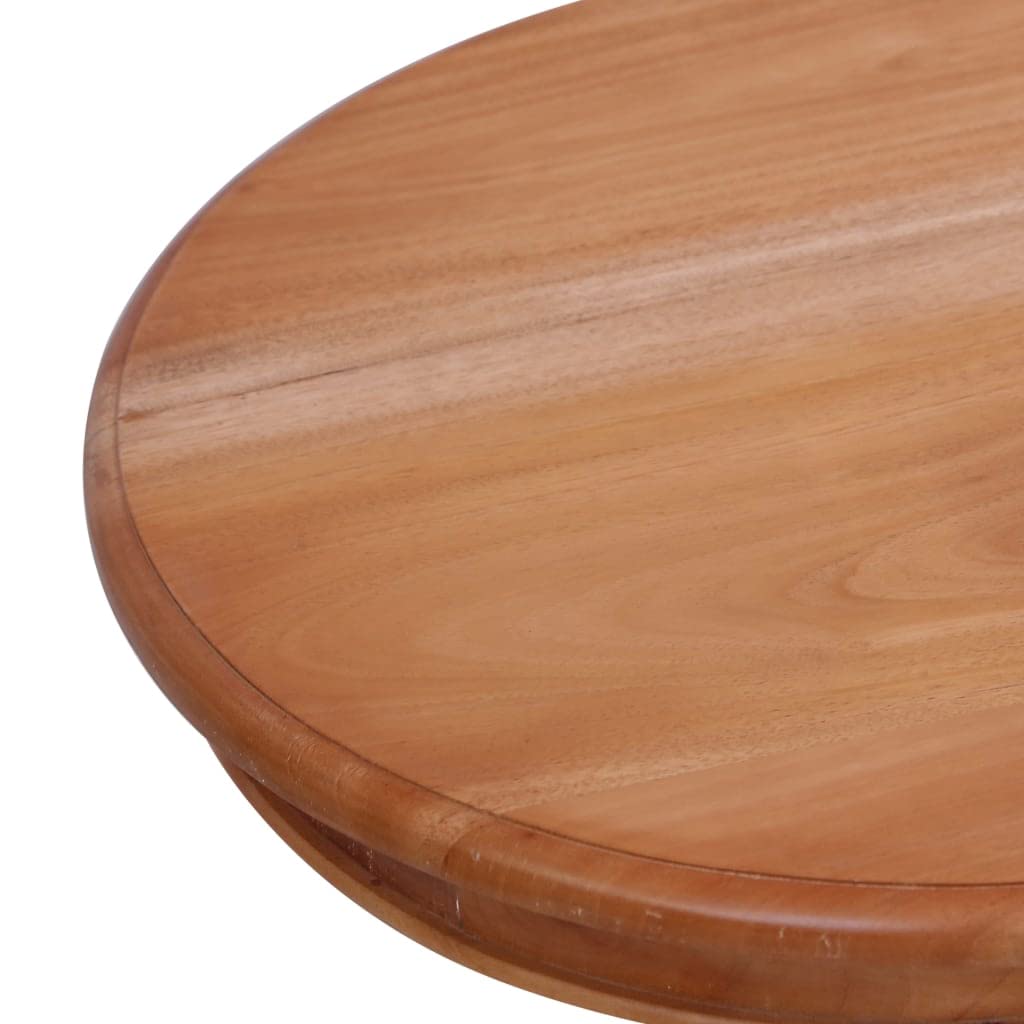 Solid Mahogany Wood Side Table 19.7x19.7x25.6 Inch - Modern Nightstand & Decorative Coffee Table for Living Room, Bedroom, Balcony, Home & Office - Perfect for Reading Nook, Guest Room & Small Space Decor