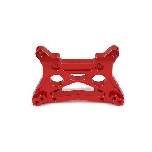 Upgraded Alloy Aluminum Front Shock Tower Absorber Plate 539080 for 1/10 RC Racing Truck & Buggy - Replacement Hop-Up Part (Red) | Durable Off-Road Performance & Crawler Car Upgrades