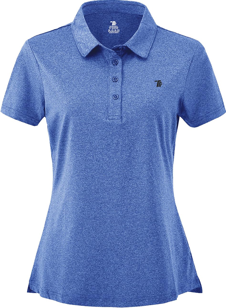Women's Moisture Wicking Golf Polo Shirts - Breathable Short Sleeve Ladies Golf Tops for Summer - Perfect for Golf Courses, Driving Range & Casual Wear