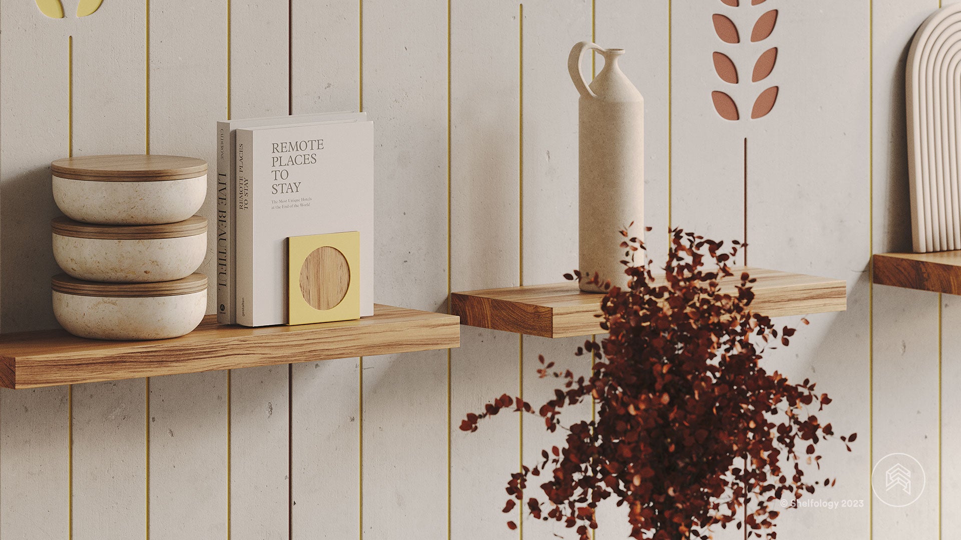 Sturdy Aksel MD Single Rod Floating Shelf Bracket - Heavy Duty Wall Mounted Shelf Support for Home & Office Organization - Perfect for Displaying Books, Decor & Kitchen Essentials