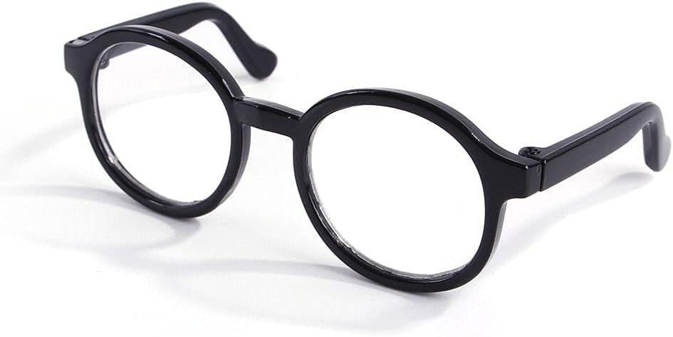 Cute Pet Sunglasses for Dogs & Cats - Clear Lens Retro Style for Cosplay & Photos