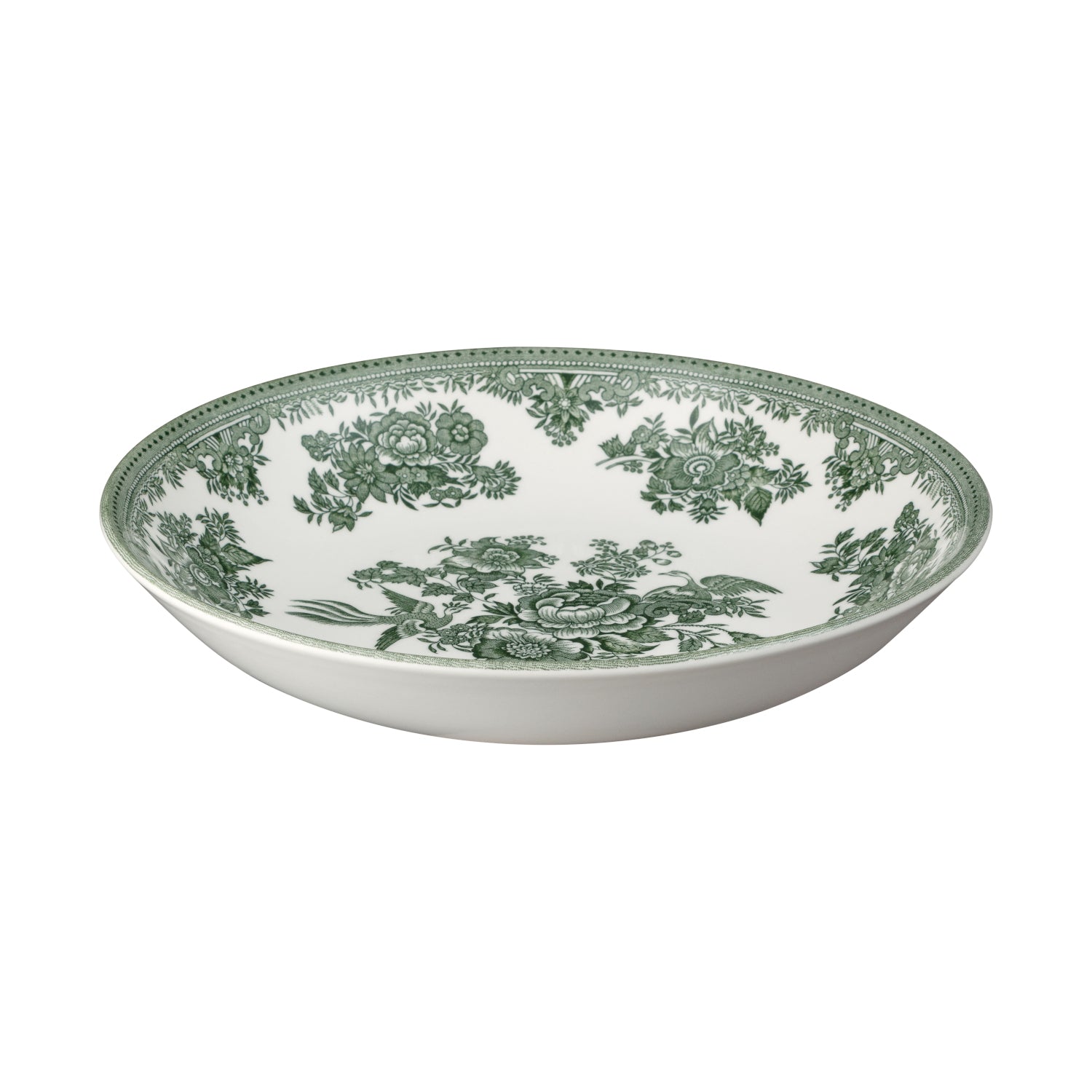 Burleigh Dark Green Asiatic Pheasants Dinnerware Set - Elegant Fine China Plates, Bowls & Cups - Perfect for Formal Dining, Tea Parties & Home Decor