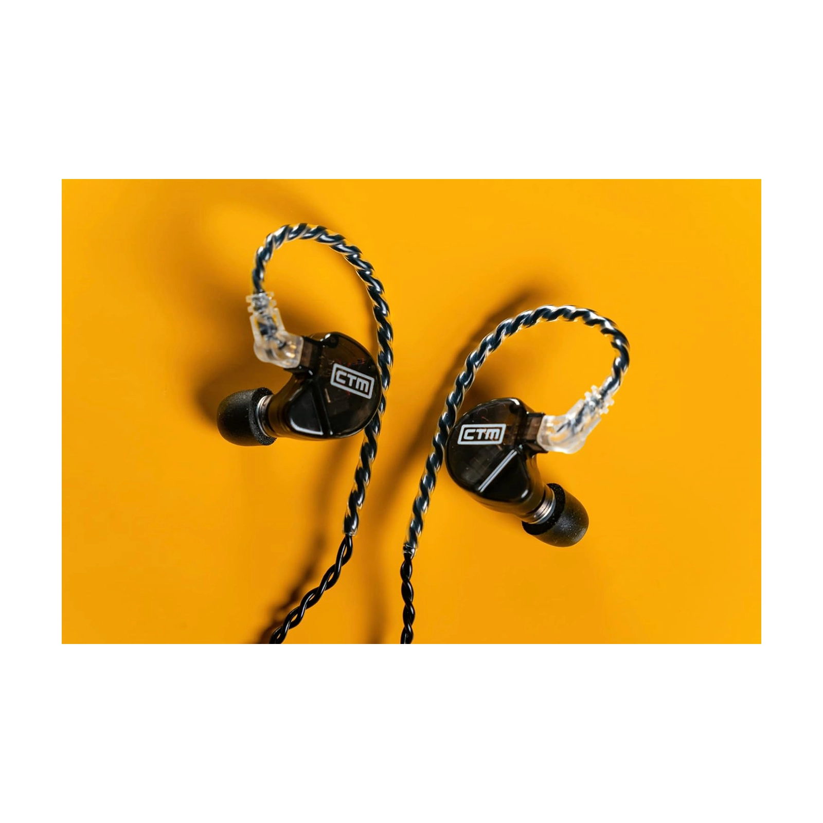 CTM CE220 Dual Driver In-Ear Monitor Headphones - High Fidelity Sound for Musicians, Audiophiles & Gaming - Perfect for Live Performances, Studio Recording & Travel