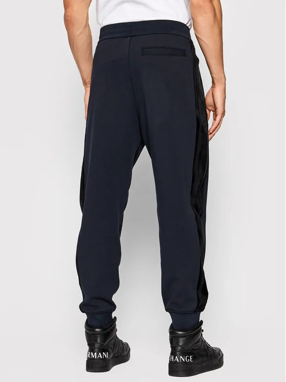 Armani Exchange Navy Black Velvet Pants for Men - Stylish & Comfortable Dress Pants for Work, Parties & Evening Events