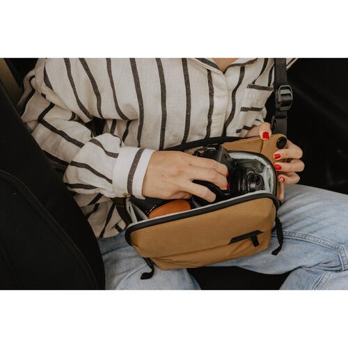 Peak Design Everyday Sling 3L v2 Coyote - Compact Camera Bag for Photographers | Perfect for Travel, Hiking & Daily Commute