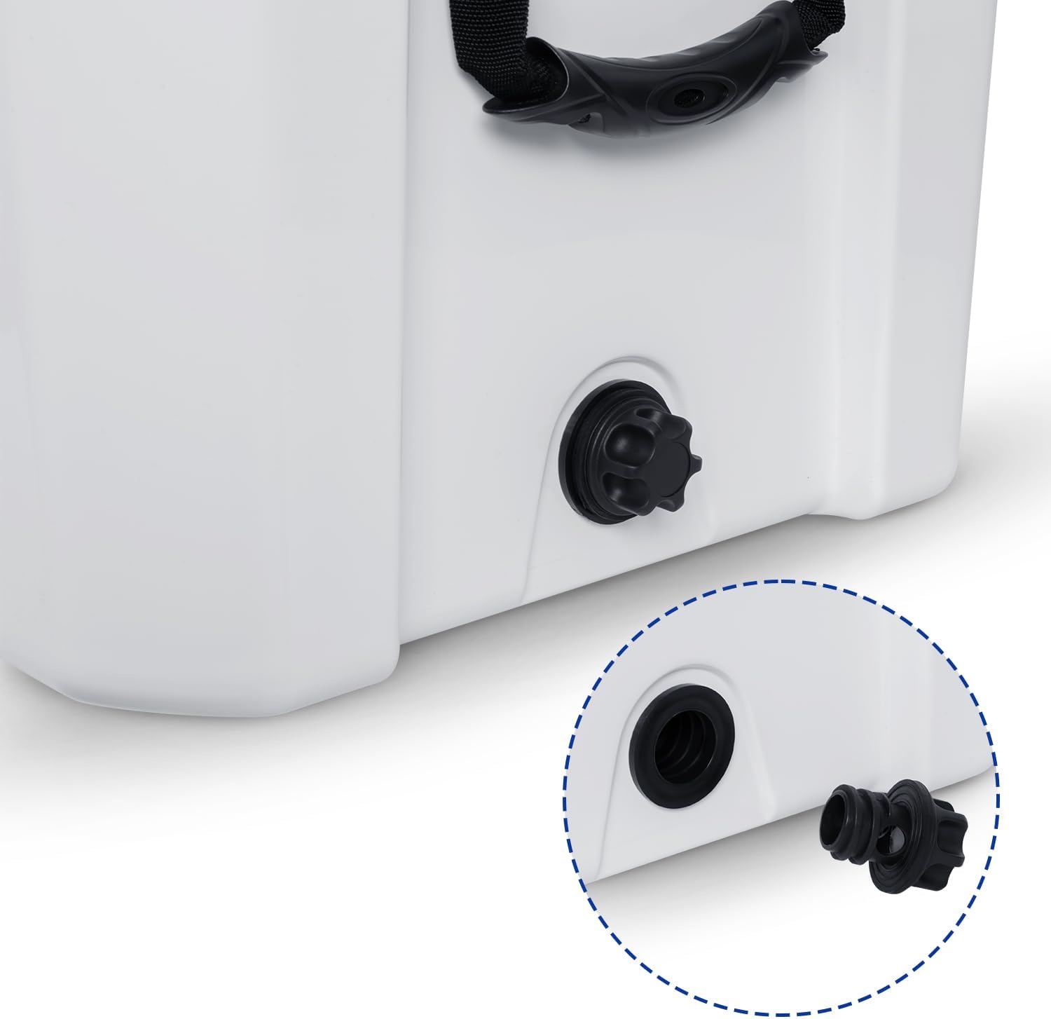 WEIZE Ultra Light 55 Quart Hard Cooler - Insulated Portable Ice Chest Box with Bottle Opener | Keeps Ice Cold Up to 8 Days | Perfect for Camping, Beach Trips, Tailgating & Outdoor Adventures