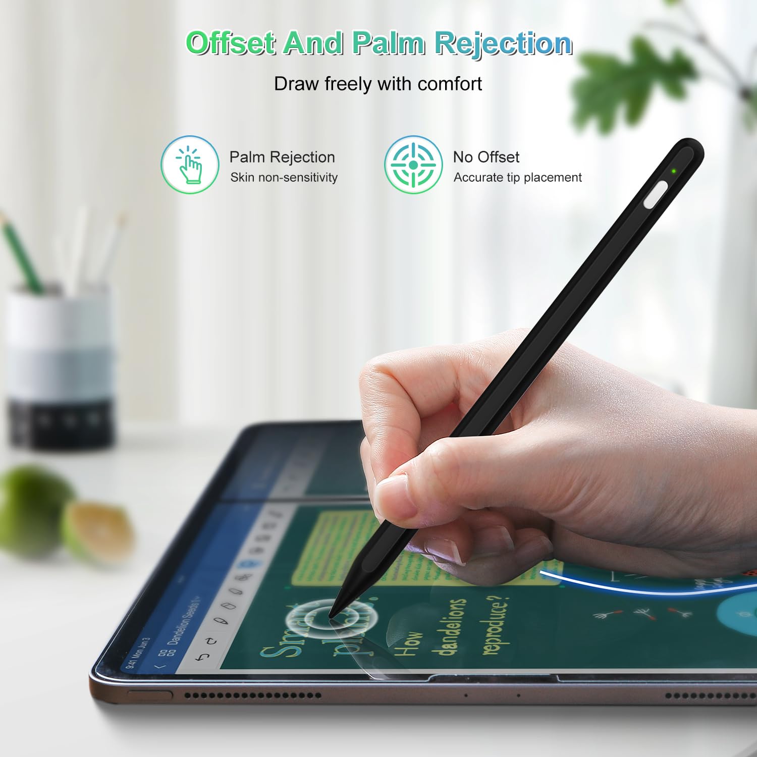 2nd Gen Apple Pencil Alternative - Magnetic Wireless Charging Stylus for iPad with Tilt Sensitivity & Palm Rejection | Compatible with iPad Pro 11