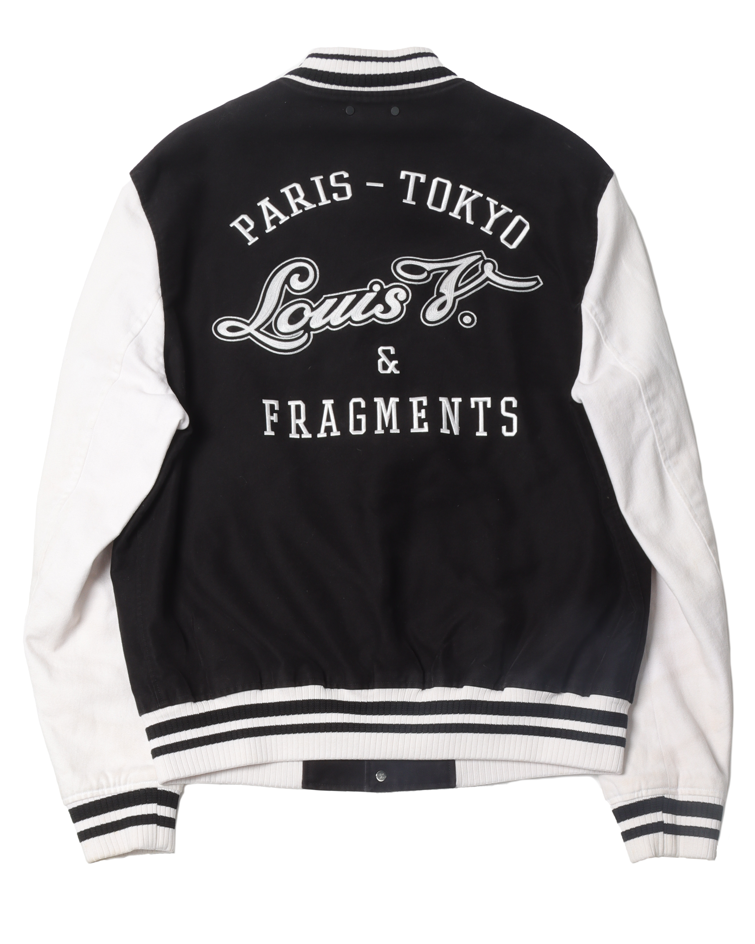 AW 2017 Fragment Varsity Jacket - Stylish Baseball Jacket for Men, Vintage College Letterman Jacket with Embroidered Patches - Perfect for Casual Wear, Street Fashion & Retro Outfits