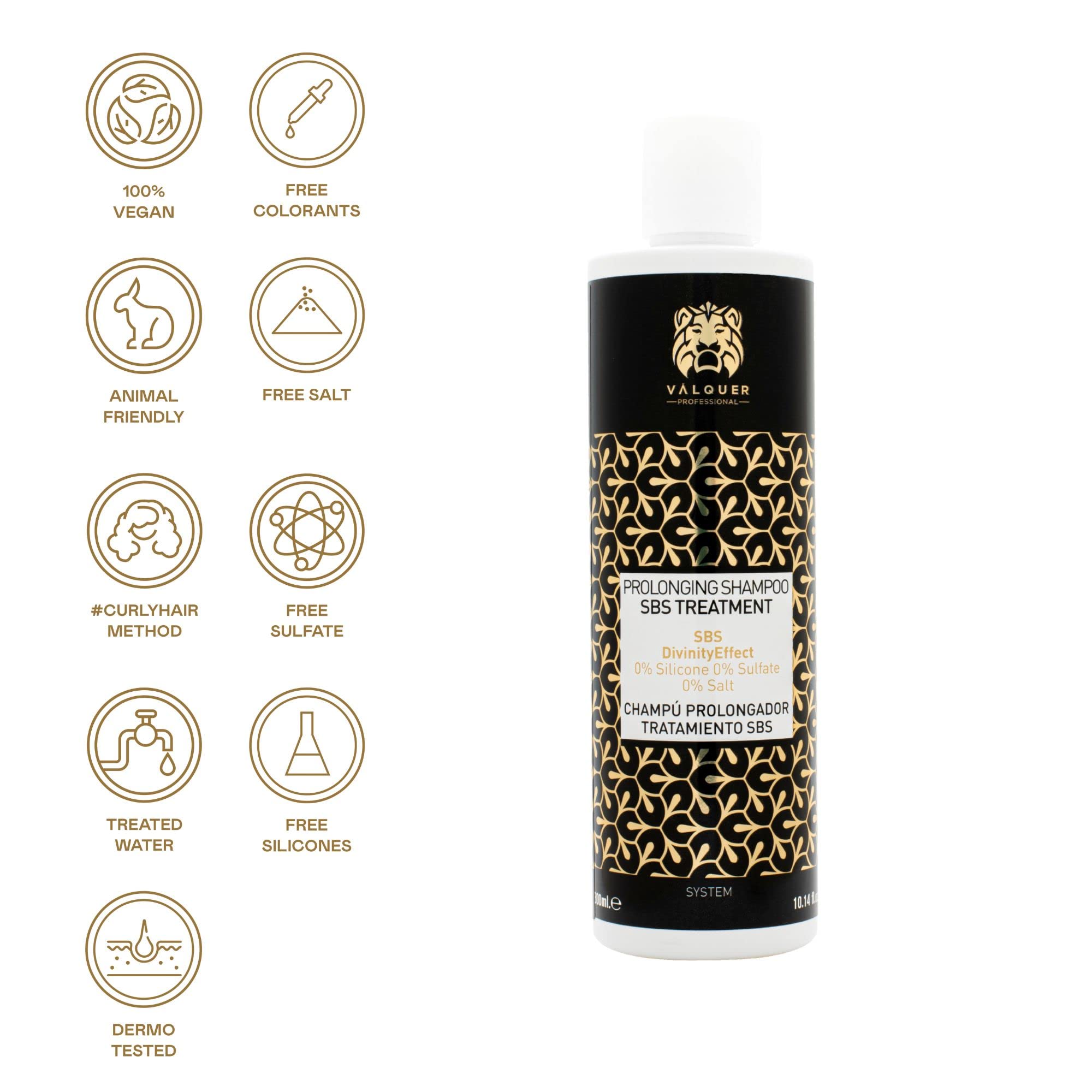 Valquer Professional Prolonging Shampoo with SBS Treatment for Hair Health - 300ml | Strengthens & Protects Hair | Ideal for Daily Use & Hair Care Routine