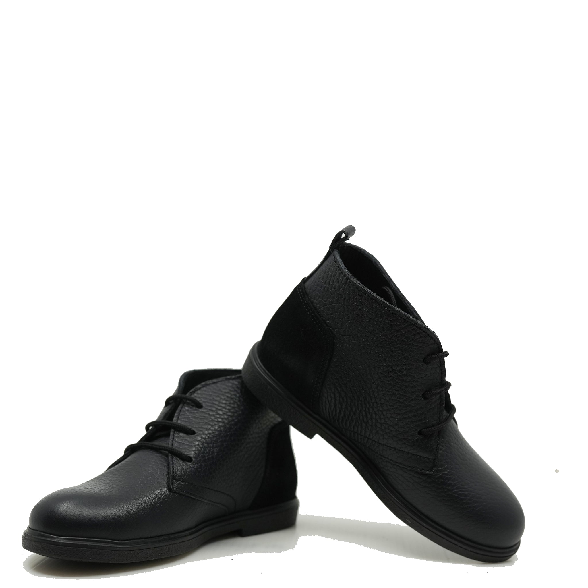 Blublonc Navy Pebbled Contrast Bootie - Stylish Women's Ankle Boots for Fall & Winter | Perfect for Office, Casual Outfits & Date Nights