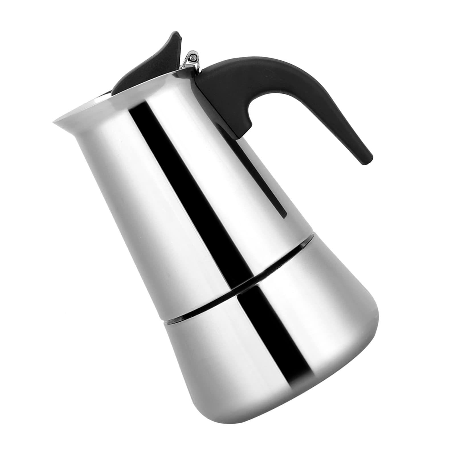 Pilipane Portable Stovetop Coffee Maker - Stainless Steel Moka Pot for Espresso, Ideal for Home, Office & Camping - Compatible with Gas, Electric & Ceramic Stoves | Perfect for Morning Brews, Outdoor Adventures & Office Coffee Breaks