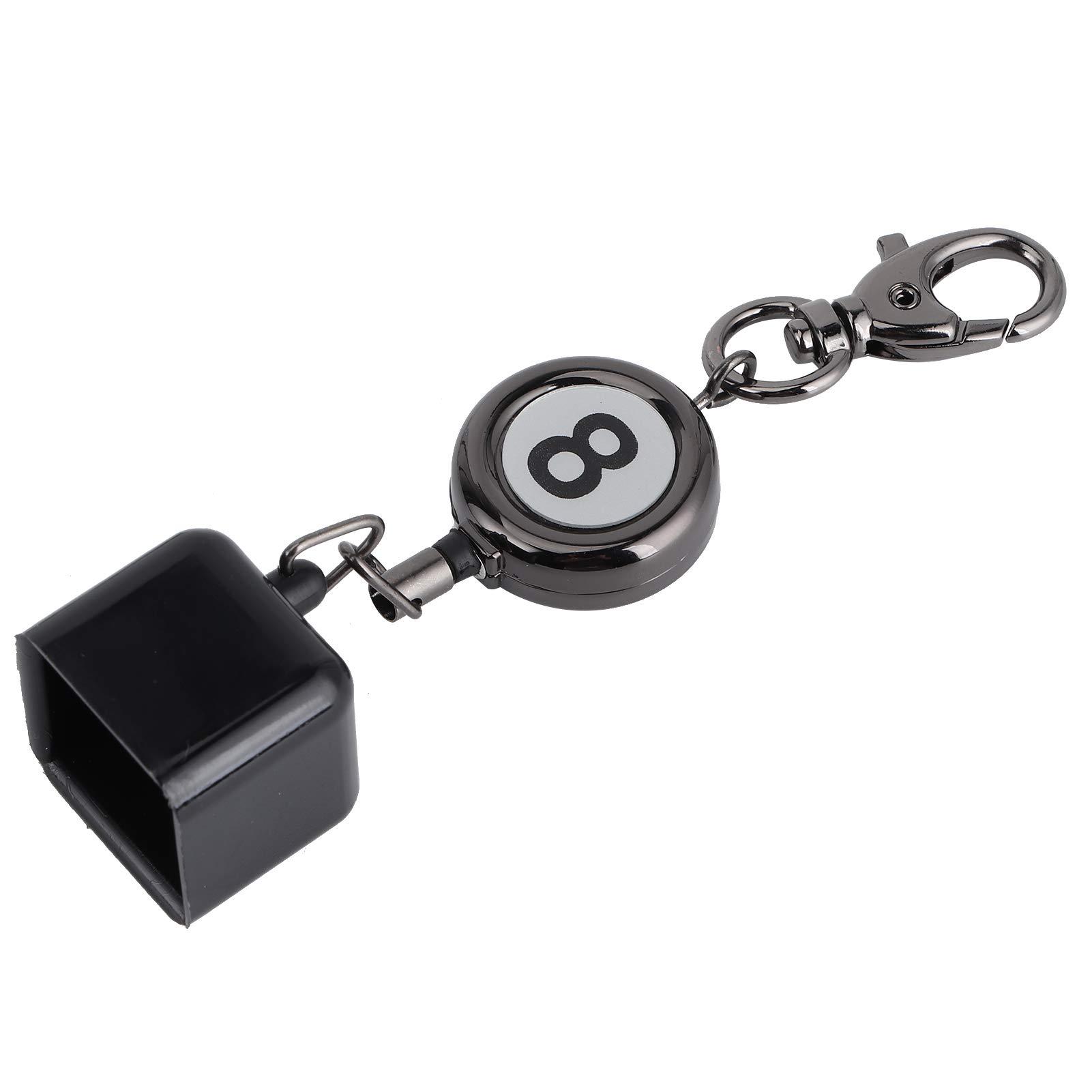 VBESTLIFE Retractable Billiards Chalk Holder with Belt Clip - Snooker Pool Cue Accessories for Table Racks & Sticks | Durable Chalk Box for Professional & Home Game Use