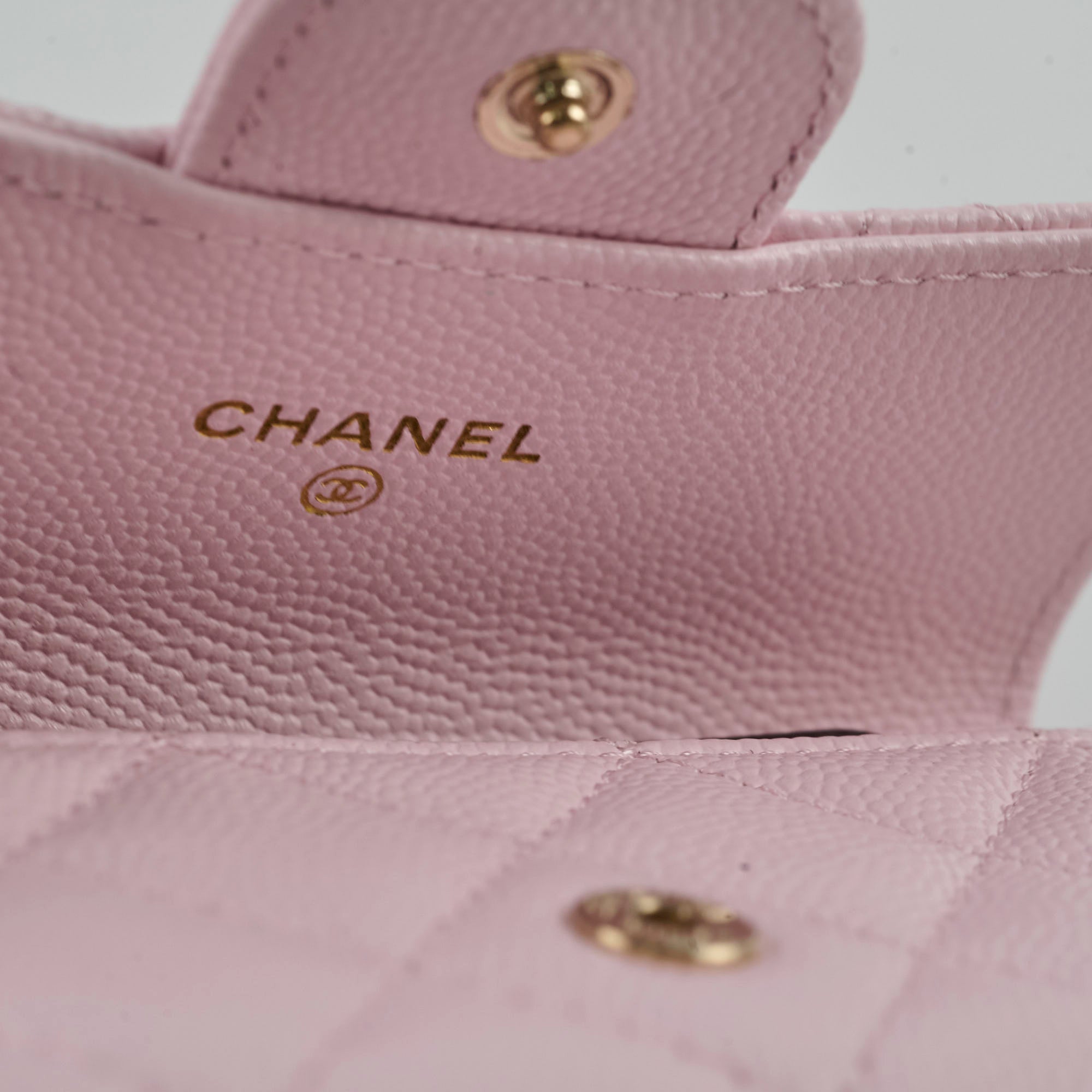 Chanel Caviar Quilted Flap Card Holder in Baby Pink - 32 Series | Luxury Compact Wallet for Everyday Use & Special Occasions