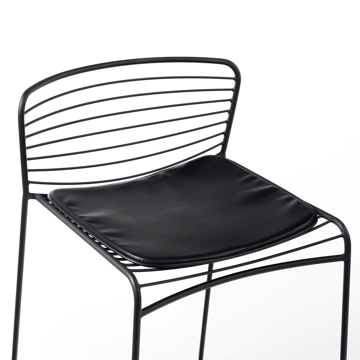 Frankia Bar Stool - Adjustable Height Modern Kitchen Counter Stool with Backrest, Swivel Seat & Footrest - Perfect for Home Bar, Kitchen Island & Breakfast Nook