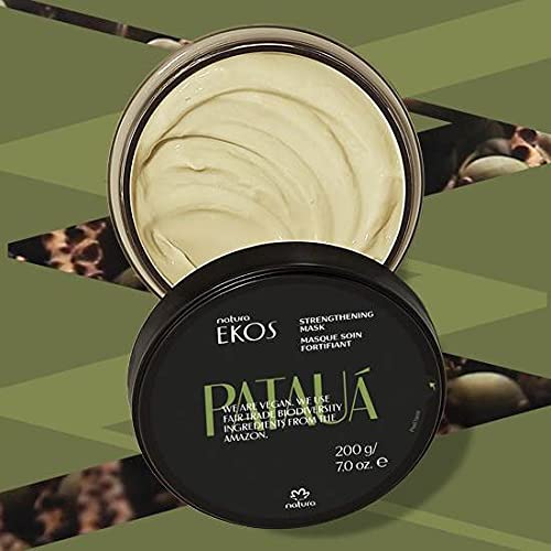 **Ekos Pataua Strengthening Hair Mask - 7 fl oz (200g) - 93% Natural Origin - Promotes Hair Growth & Reduces Breakage - Paraben-Free, No Mineral Oil or Animal Testing - Perfect for Damaged & Weak Hair at Home or Salon**