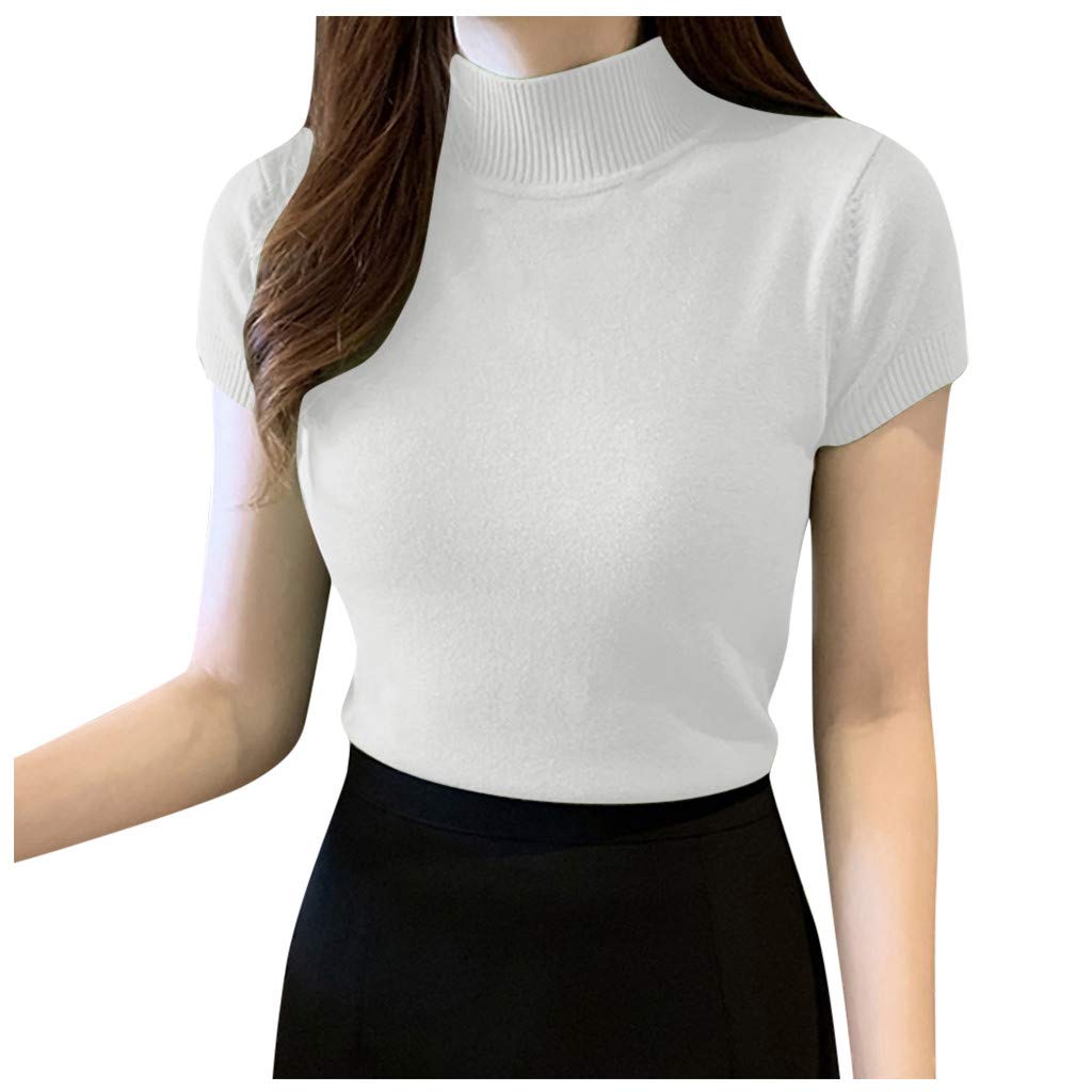 Stylish Summer Tops for Women - Short Sleeve Collared Blouses & Plus Size Shirts | 2022 Spring Fashion Dress Shirts - Perfect for Office Wear, Casual Outings & Summer Vacations