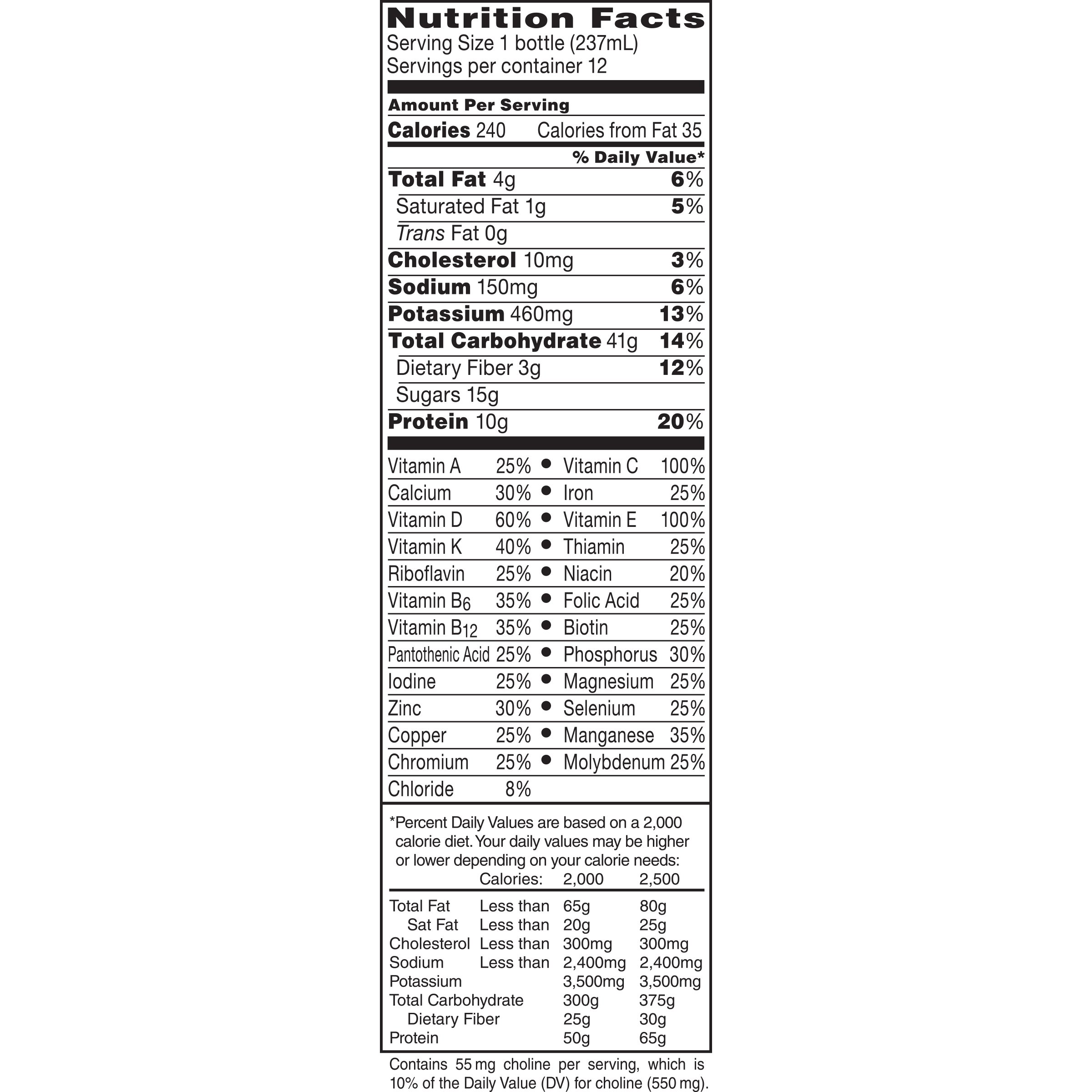 Boost Nutritional Energy Drink - Vanilla Flavor, 8oz Bottles (24 Pack) | Natural Energy Boost for Workouts, Study & Active Lifestyles