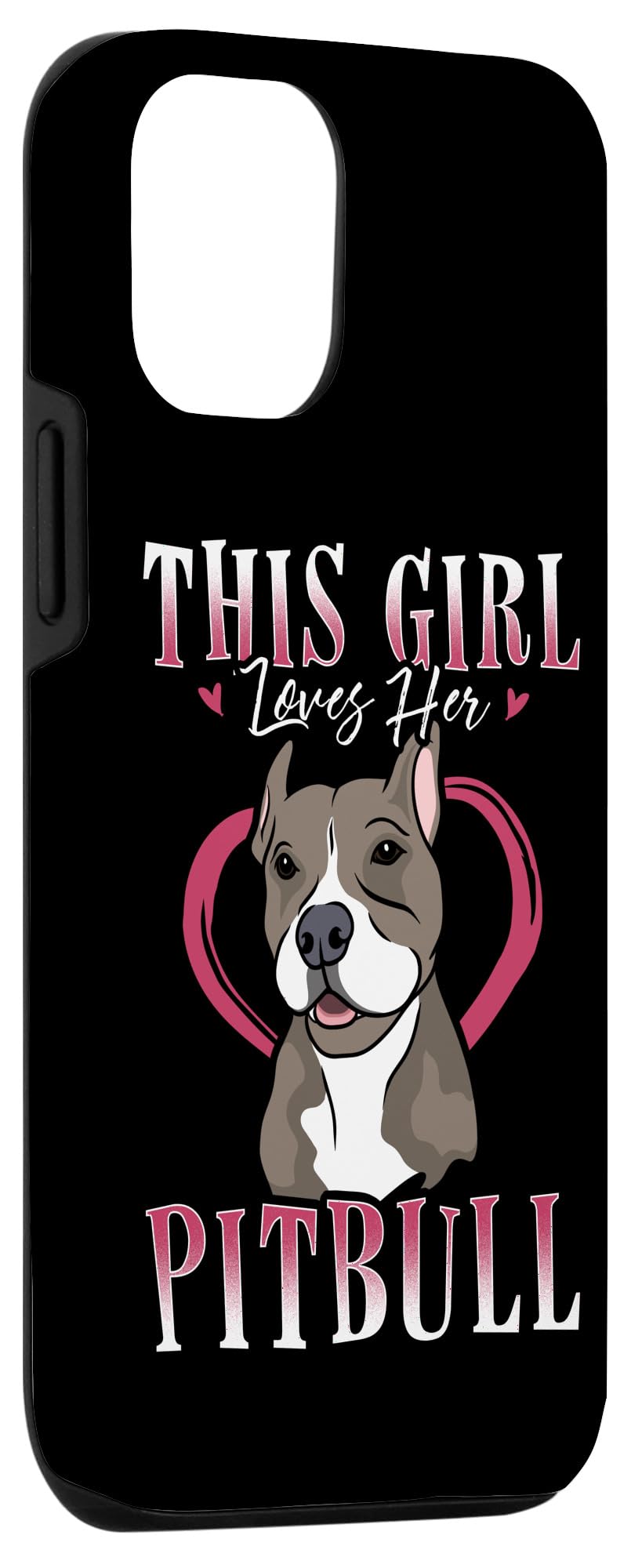 Premium iPhone 12/12 Pro Pitbull Dog Phone Case - Cute Pit Bull Design Protective Cover for Women & Girls | Perfect Gift for Dog Lovers | Ideal for Daily Use, Work & Outdoor Activities