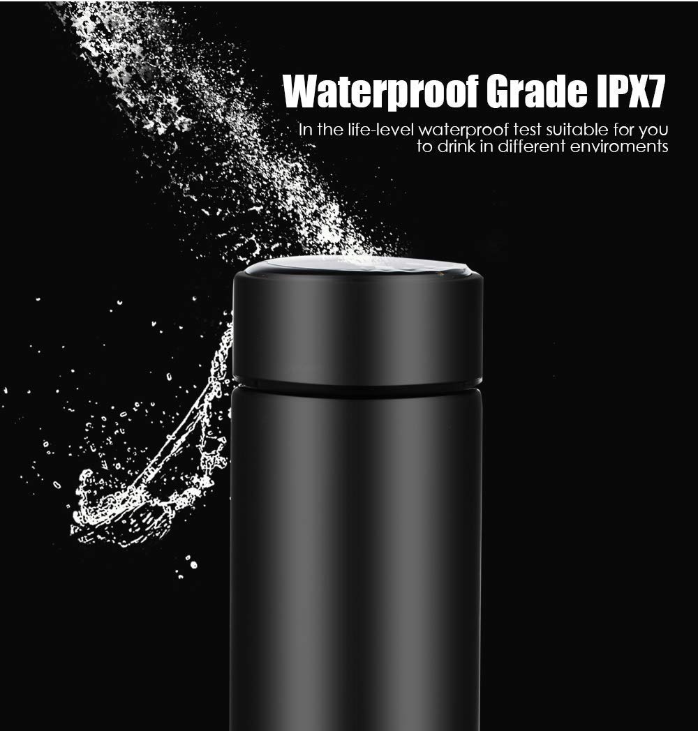 DAYBETTER® Smart Vacuum Insulated Stainless Steel Water Bottle with LED Temperature Display - Keeps Drinks Hot/Cold for 24 Hours - BPA Free Leakproof Thermos for Coffee, Tea, Gym, Hiking & Office Use