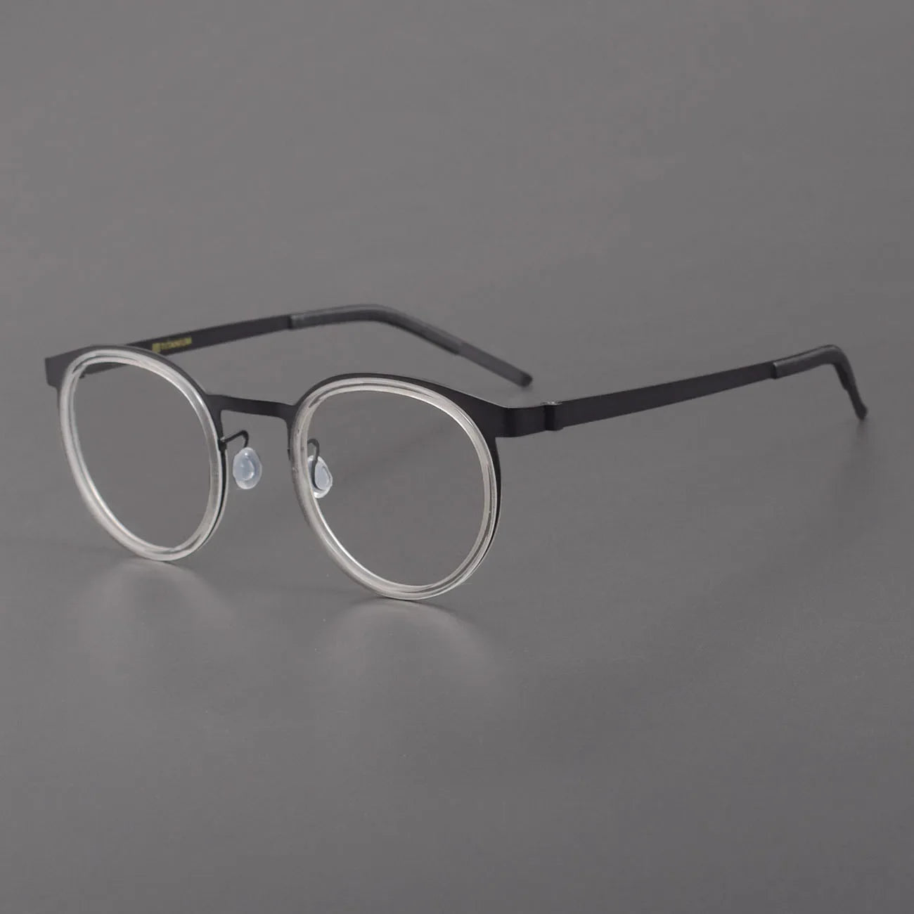 Aror Unisex Full Rim Oval Round Acetate Titanium Eyeglasses 49704 - Lightweight & Durable Frame for Men & Women - Perfect for Reading, Work, and Everyday Fashion