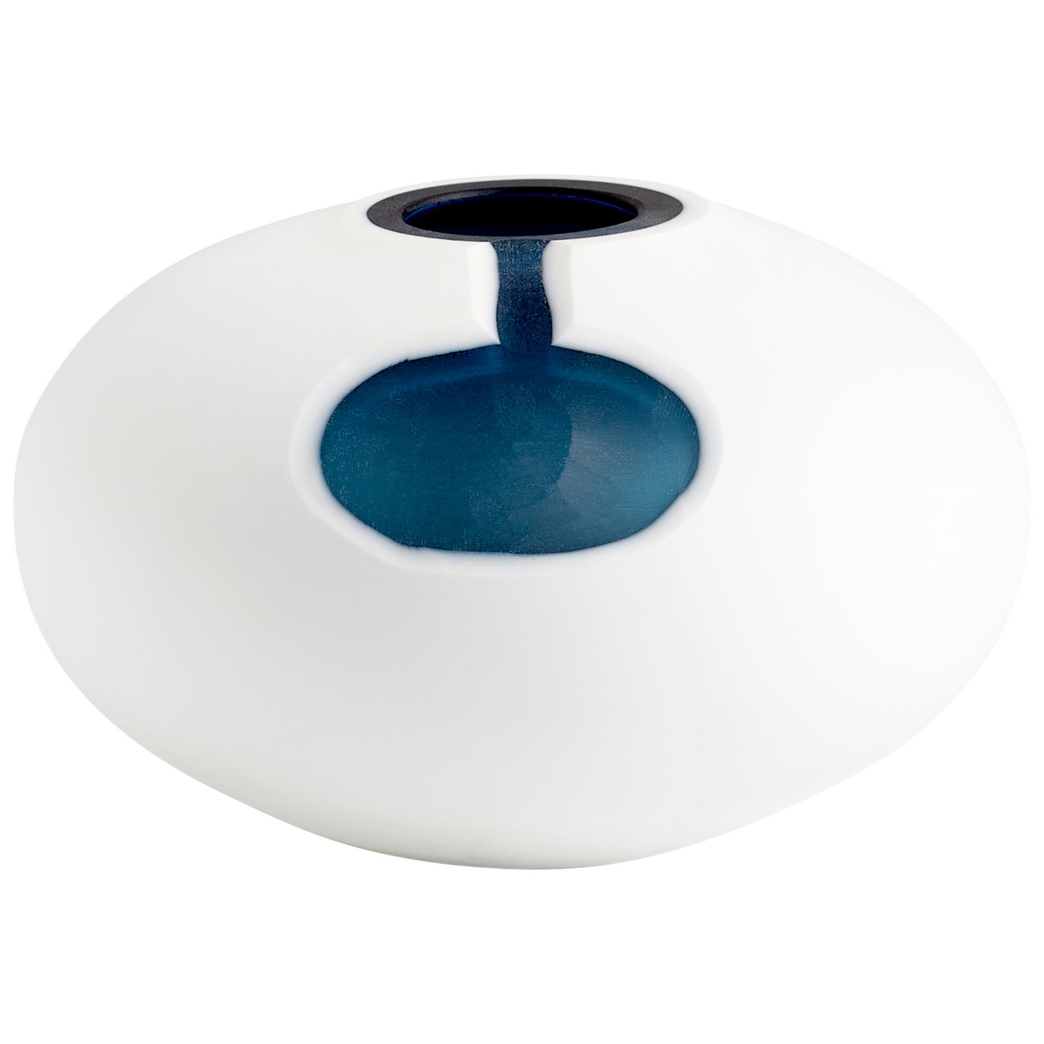 Cyan Design 11108 Oracle Vase - Handcrafted Blue and White Ceramic Vase for Home Decor, Wedding Centerpiece & Gift Idea - Small Tabletop Decoration for Living Room, Dining Table & Office Desk