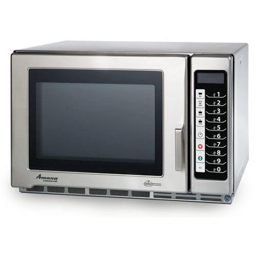 Amana RFS12TS 1200W Medium Volume Microwave Oven - 120V/60Hz Countertop Microwave for Kitchen, Dorm & Office - Fast Heating & Defrosting