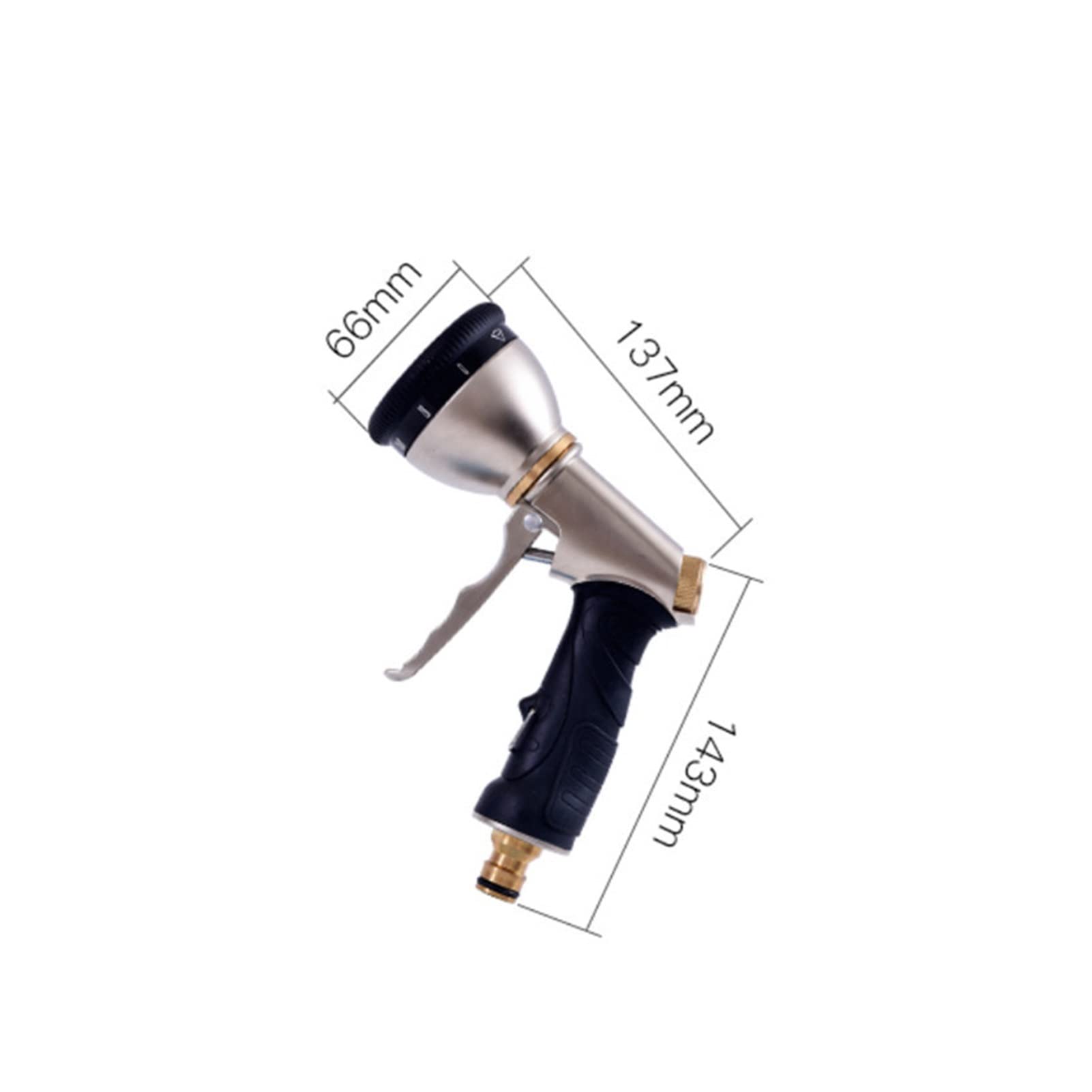 YKLL High-Pressure Car Wash Spray Gun - Zinc Alloy Nozzle with Hose for Car Cleaning, Garden Watering & Plant Care - Perfect for Vehicle Detailing, Lawn Irrigation and Outdoor Cleaning (Color: As Shown)