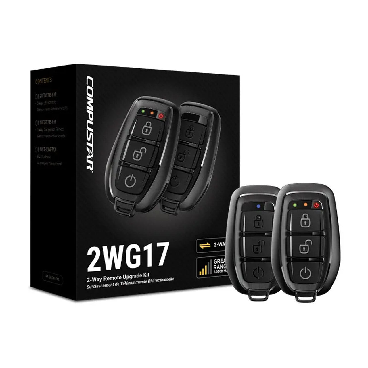 Compustar G17 2-Way Remote Car Starter Kit with Keyless Entry - Perfect for Cold Winters & Secure Vehicle Warm-Up