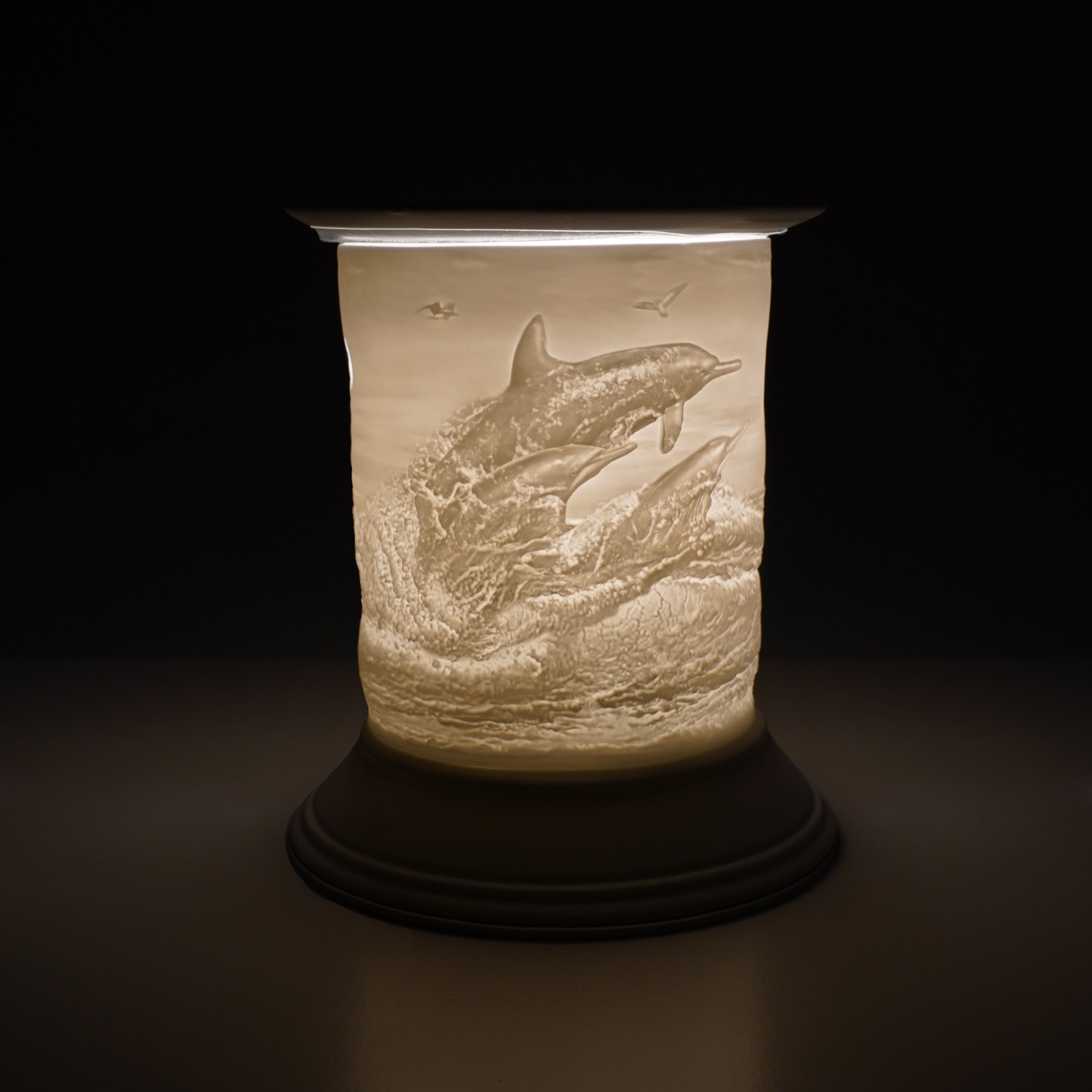 Cello Electric Wax Warmer - Porcelain Dolphin Design for Home Aromatherapy | Perfect for Living Room, Bedroom & Bathroom Relaxation