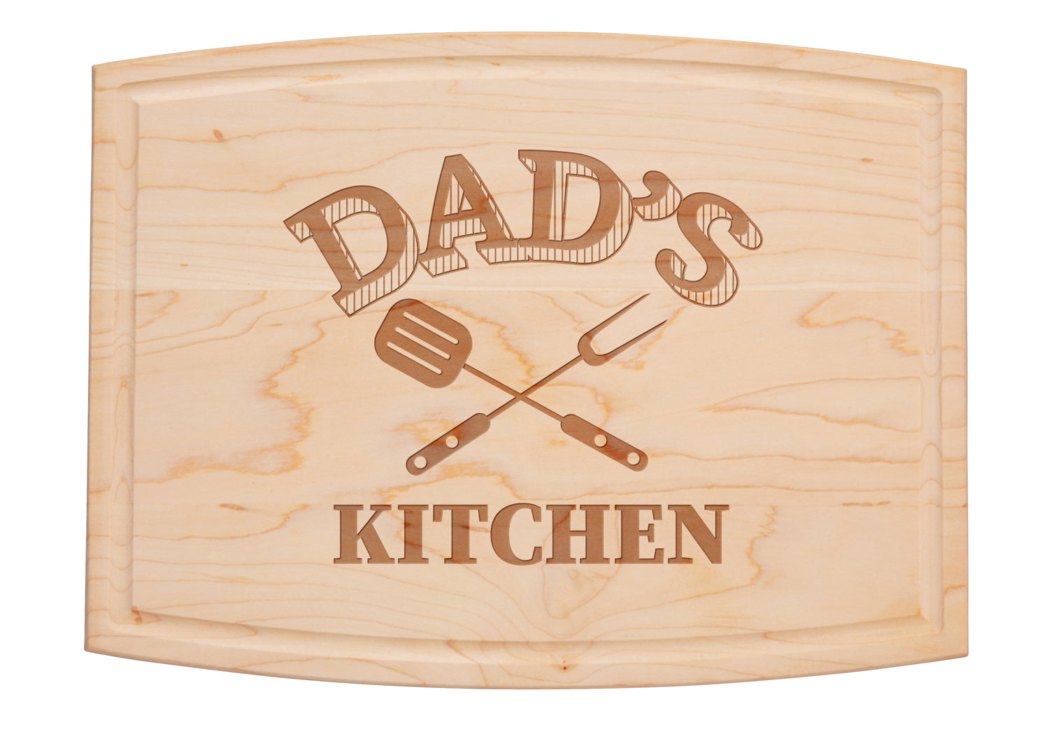 Handcrafted Arched Maple Wood Cutting Board - 12