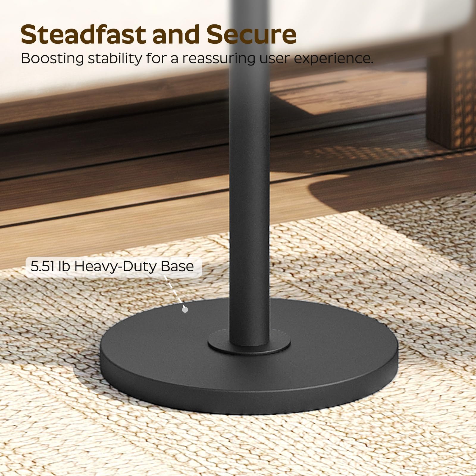 Small Round Side Table - Compact Drink & Coffee End Table for Small Spaces, Martini Pedestal Table - Perfect for Living Room, Bedroom & Sofa Couch - Elegant Marble Black & Black Finish ET30BM | Ideal for Apartments, Dorms & Cozy Spaces