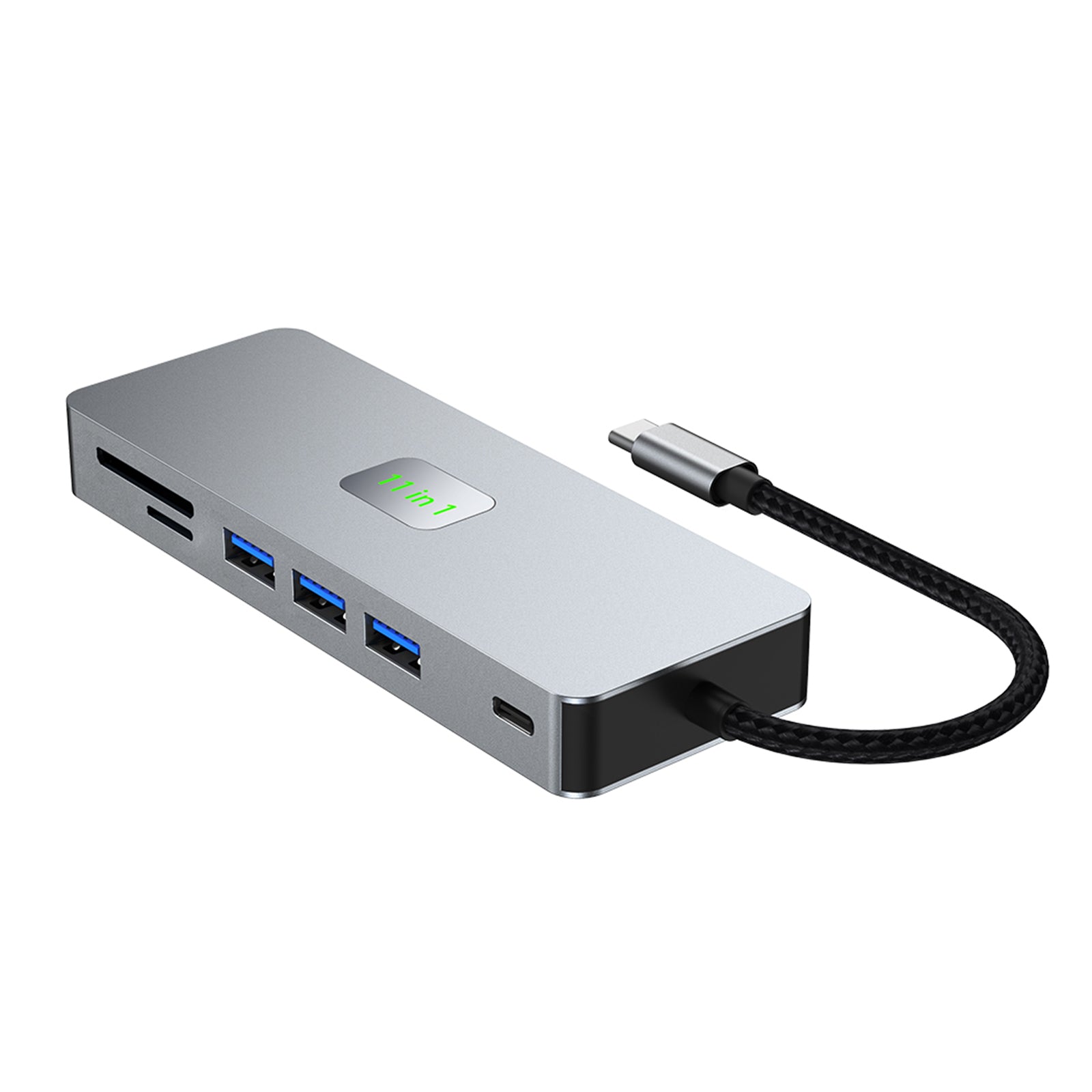 11-in-1 USB C Hub with Gigabit Ethernet, 4K HDMI, VGA, USB 3.0, 100W PD, SD/TF Card Reader & Audio Jack - Perfect for MacBook Pro/Air, iPad Pro & Windows Laptops - Ideal for Home Office, Gaming & Video Conferencing