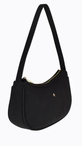 Dixiee Black Suede Shoulder Bag for Women - Stylish Crossbody Purse with Adjustable Strap, Perfect for Work, Travel & Everyday Use