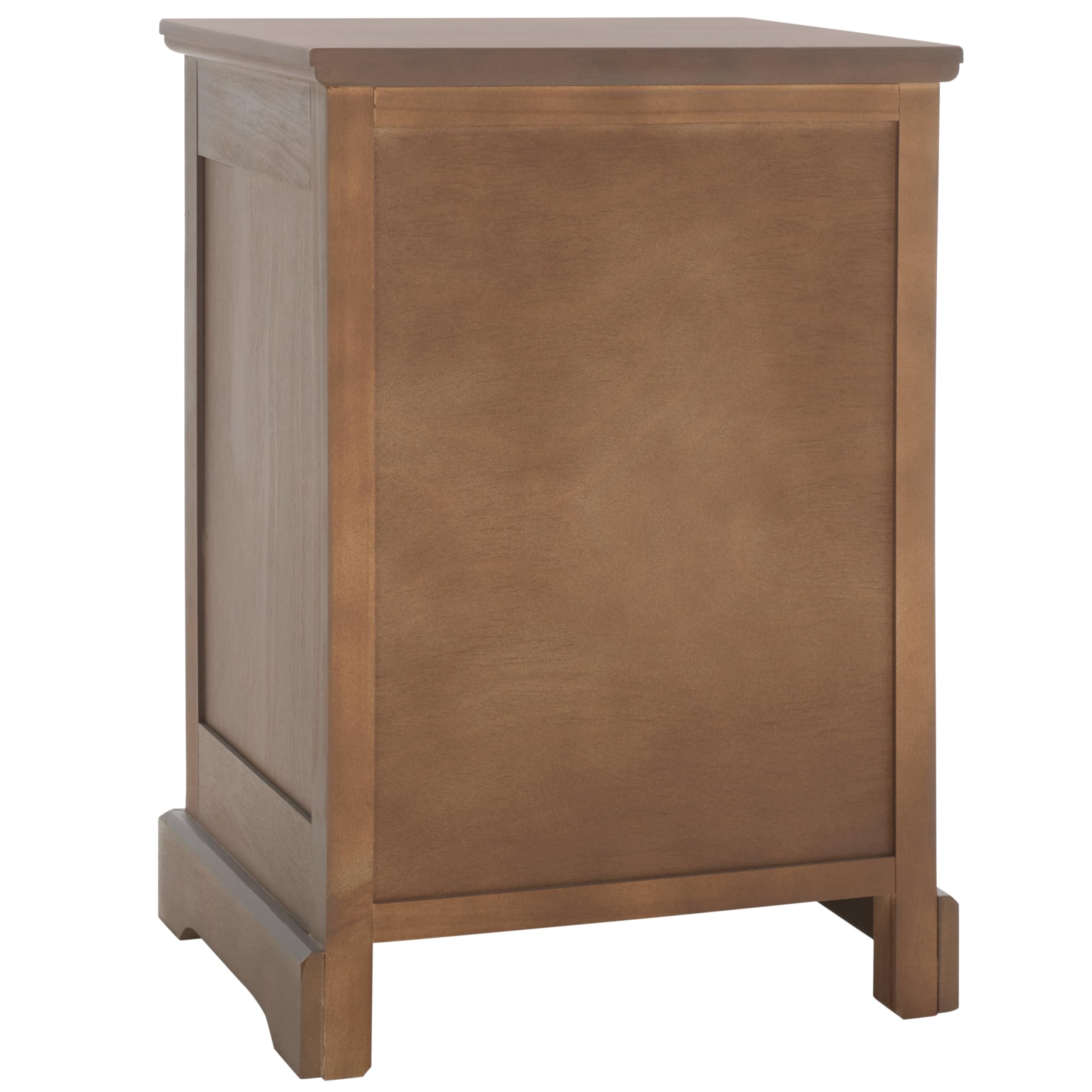 SAFAVIEH American Homes Collection Griffin Grey 3-Drawer Nightstand - Modern Bedside Table for Bedroom, Living Room & Office Furniture