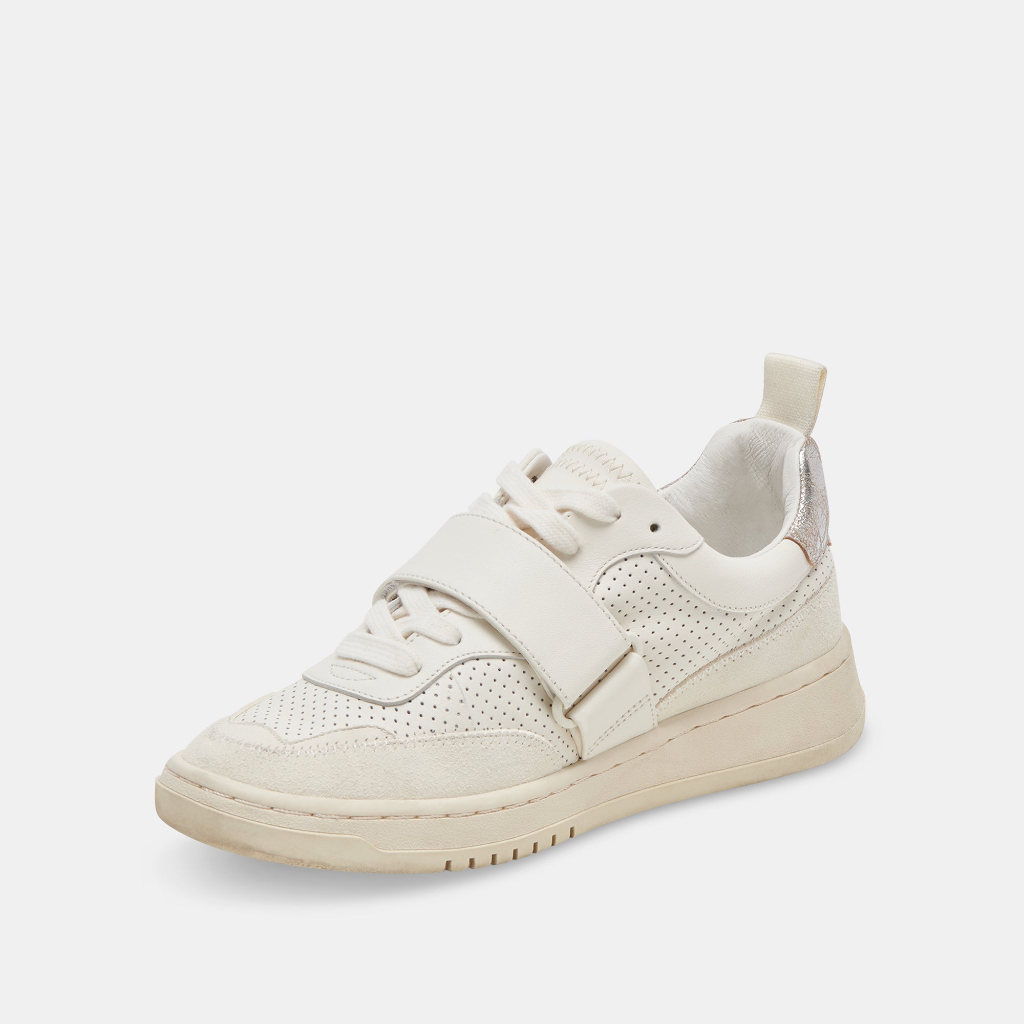 ALVAH White Perforated Leather Sneakers - Breathable Comfort for Men & Women | Perfect for Running, Walking & Casual Wear