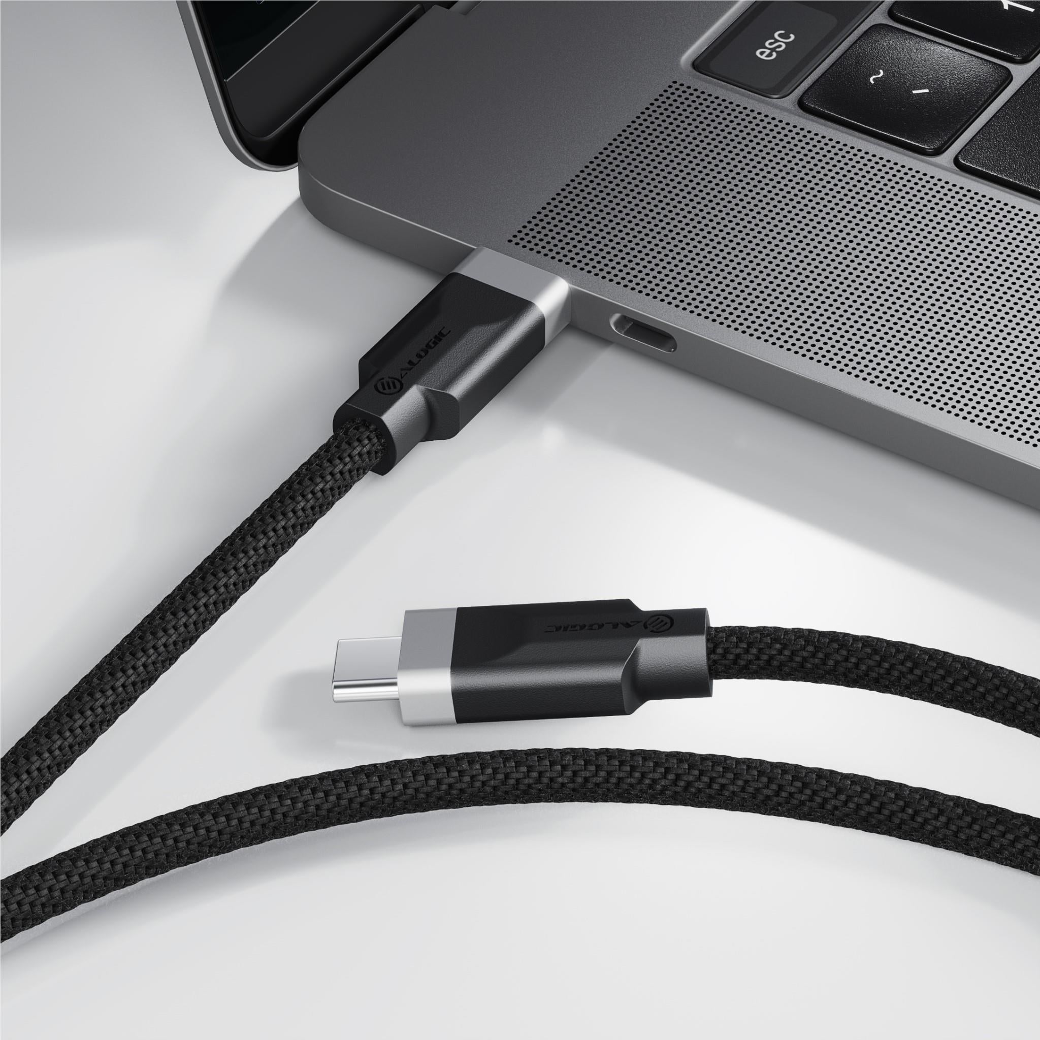 Alogic Fusion 240W USB C to USB C Fast Charging Cable 1m (3.3ft) - High Speed PD 3.1 Charger Cord for MacBook Pro, iPad Pro, Galaxy S23 - Perfect for Home, Office & Travel Charging